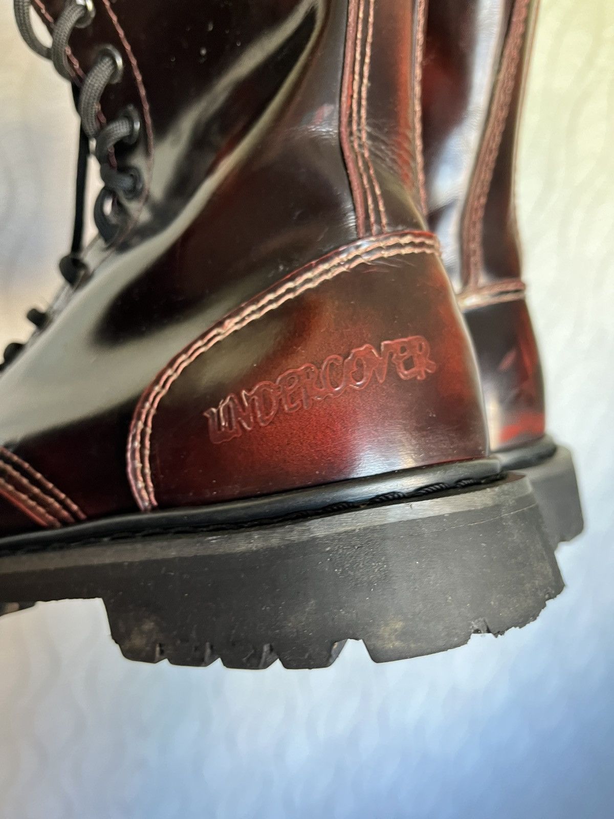 Undercover × Vintage Vintage Undercover Steel Toe High Leather England Boots Size US 9 / EU 42 - 5 Thumbnail