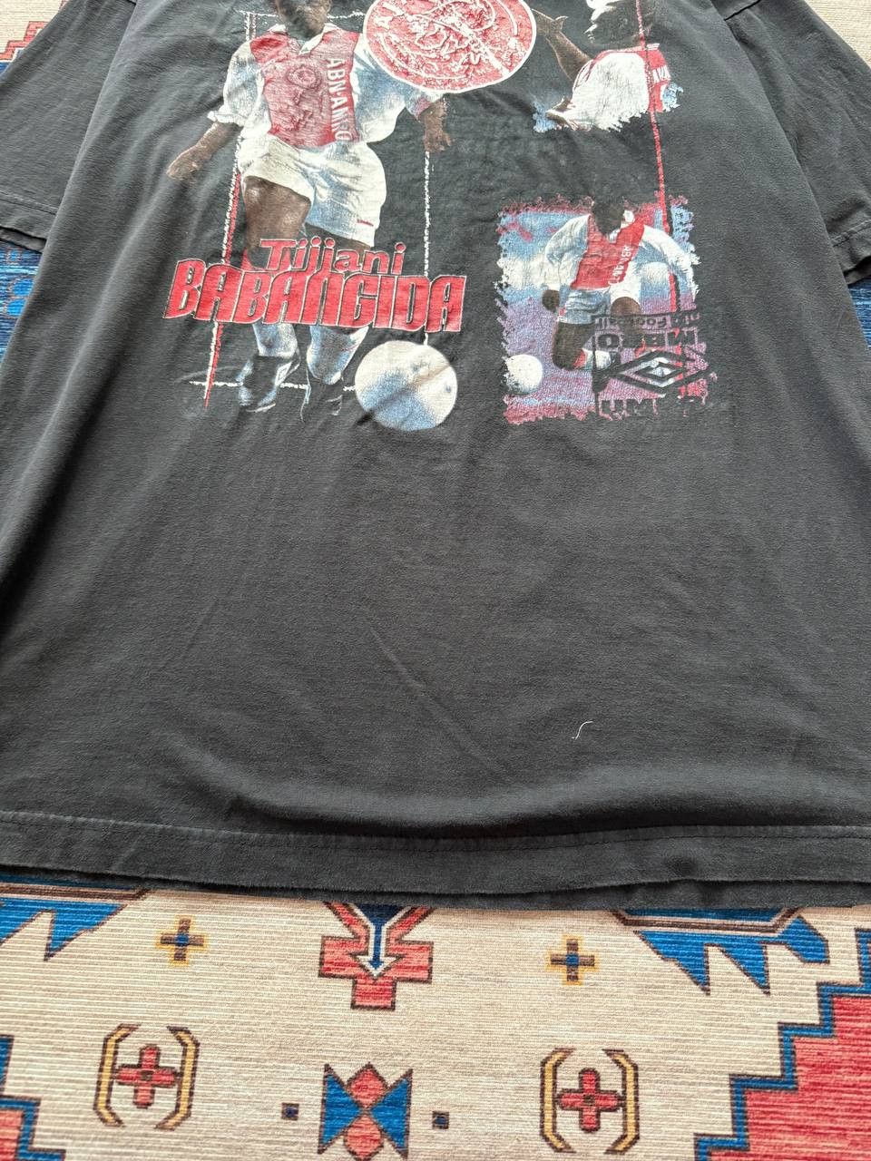 Vintage Very Rare Vintage Umbro Ajax Tijjani Babangida Tshirt Size US XL / EU 56 / 4 - 6 Thumbnail