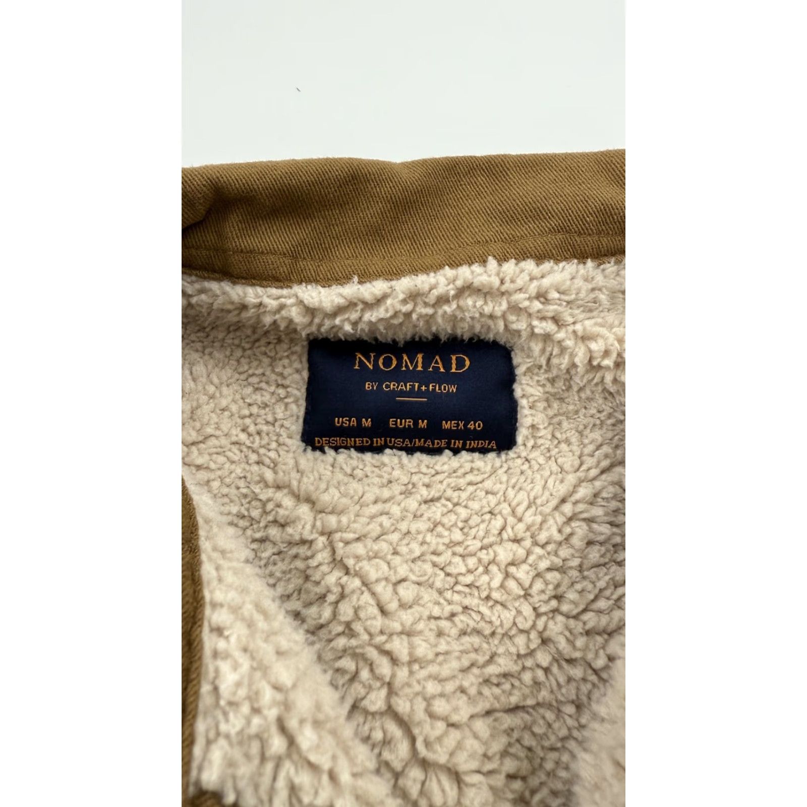 Nomad Nomad Shacket Mens M Tobacco Flynn Sherpa Lined Shirt Jacket Brown Size US M / EU 48-50 / 2 - 2 Thumbnail