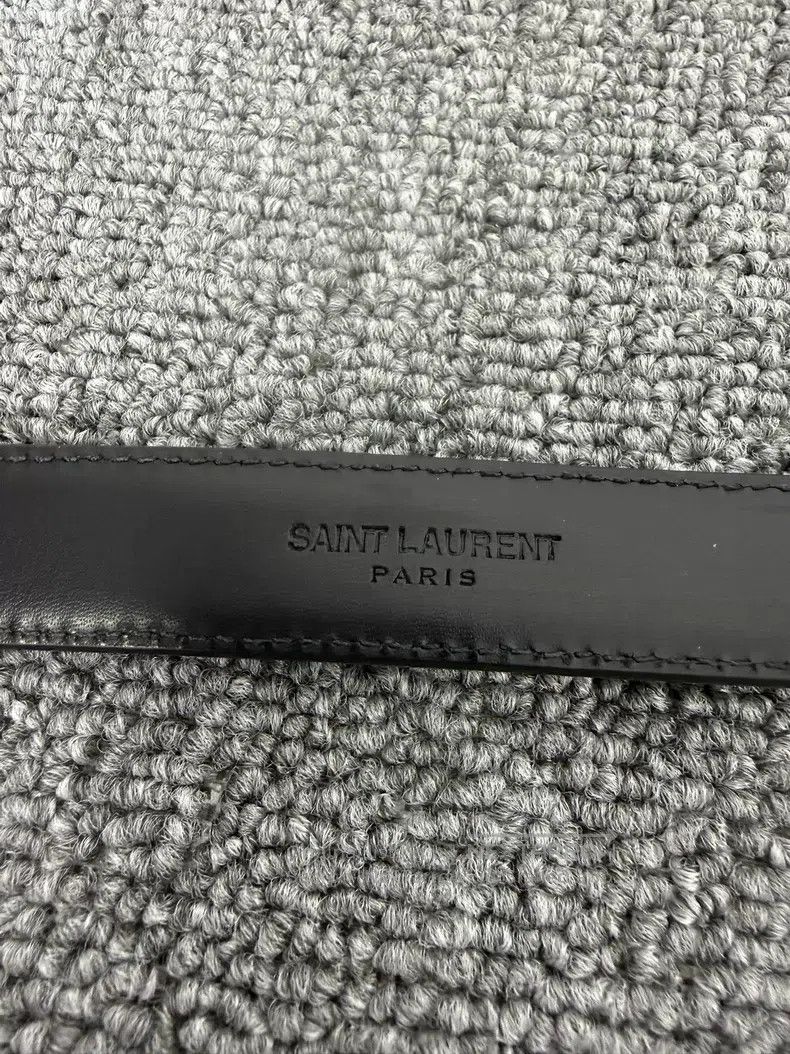 Saint Laurent Paris Saint Laurent Paris size 100 Black lizard-print belt with s Size ONE SIZE - 5 Thumbnail