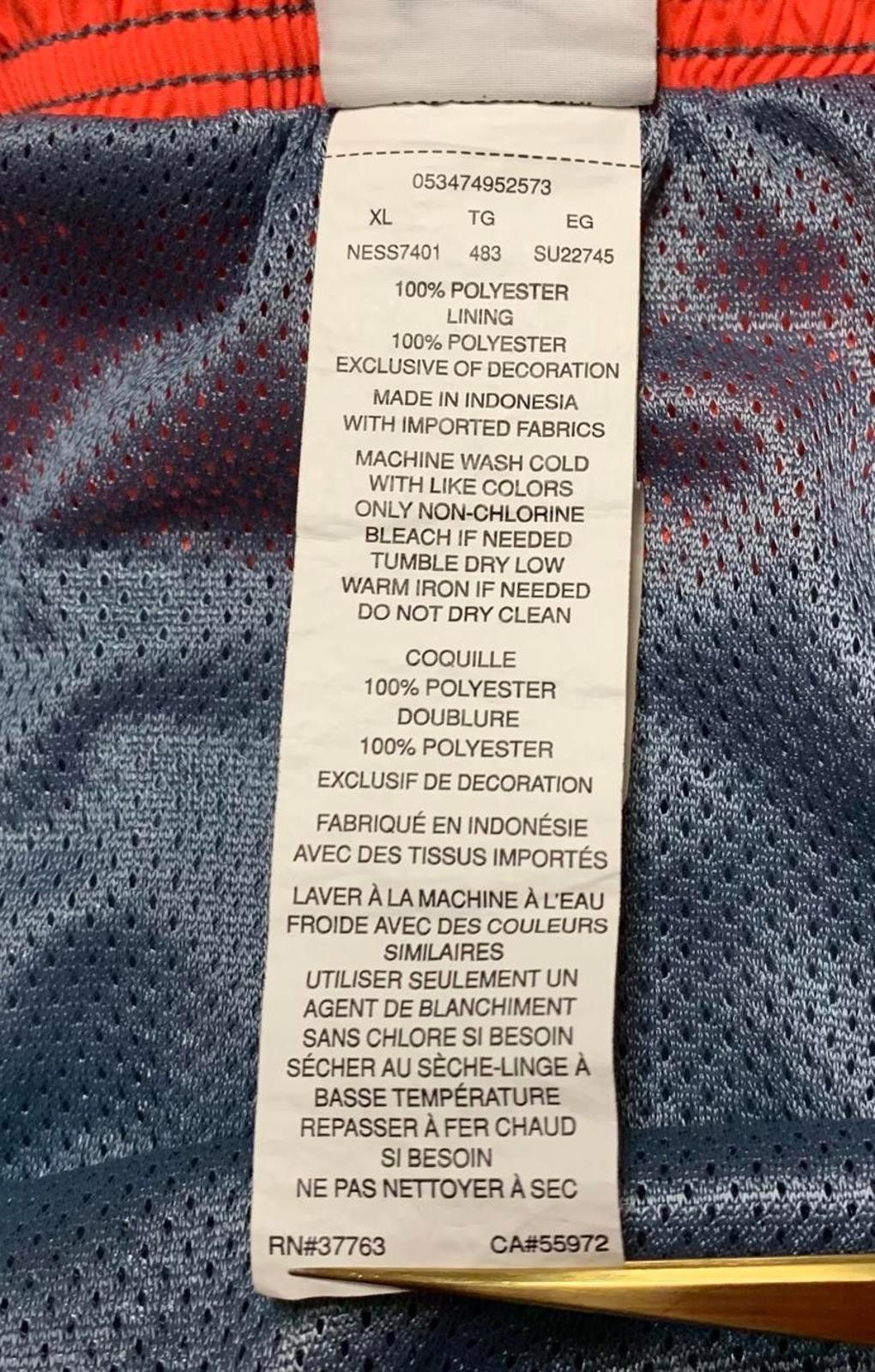 Nike Nike Men's Sz XL Gray & Orange Swim Shorts Size US 36 / EU 52 - 10 Thumbnail