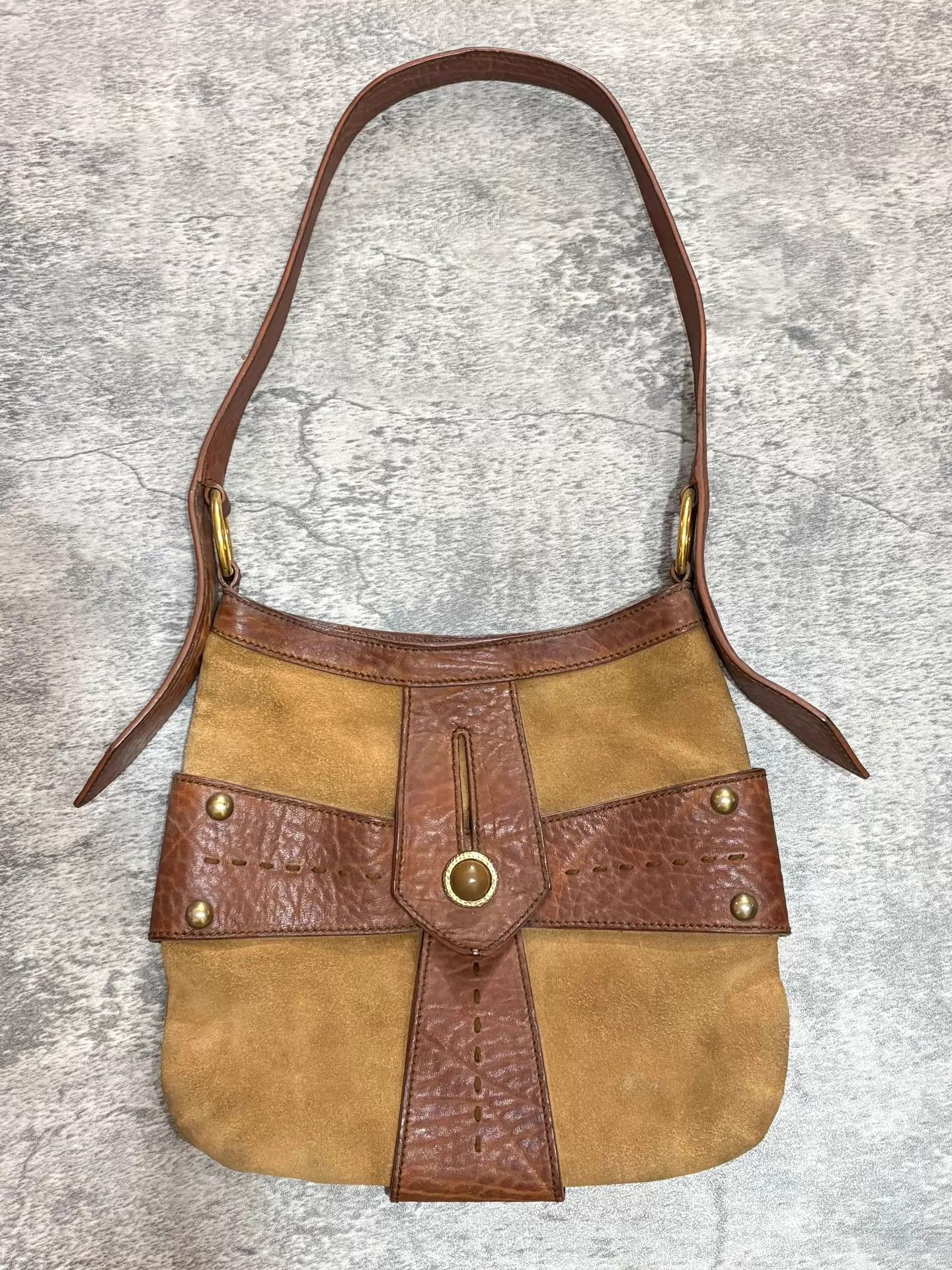Yves Saint Laurent YSL Vintage Suede Cross Underarm/Shoulder Bag Size ONE SIZE - 1 Thumbnail