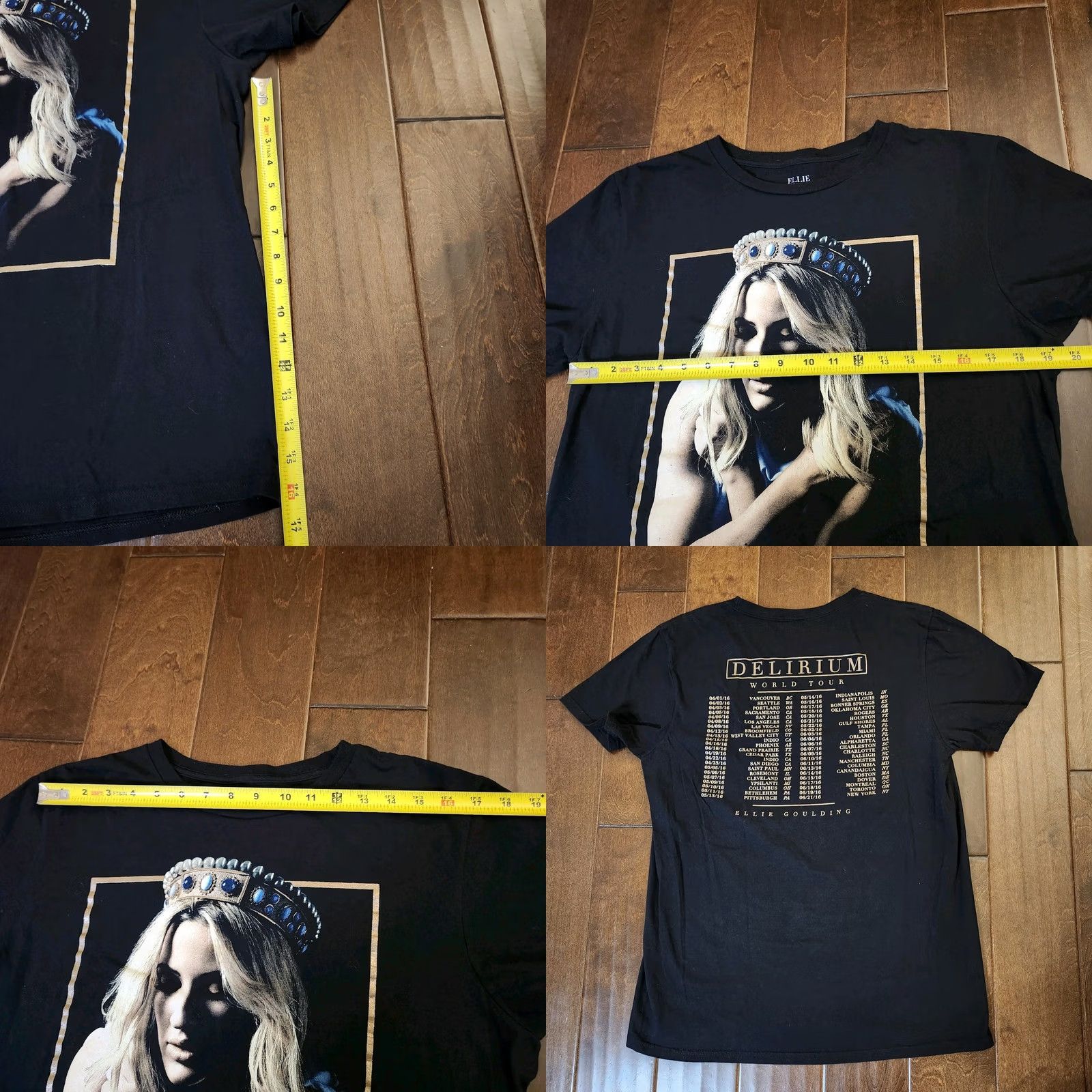 Vintage Ellie Goulding Shirt Mens M Black Womens Delirium World Tour Concert Band Size M / US 6-8 / IT 42-44 - 8 Thumbnail