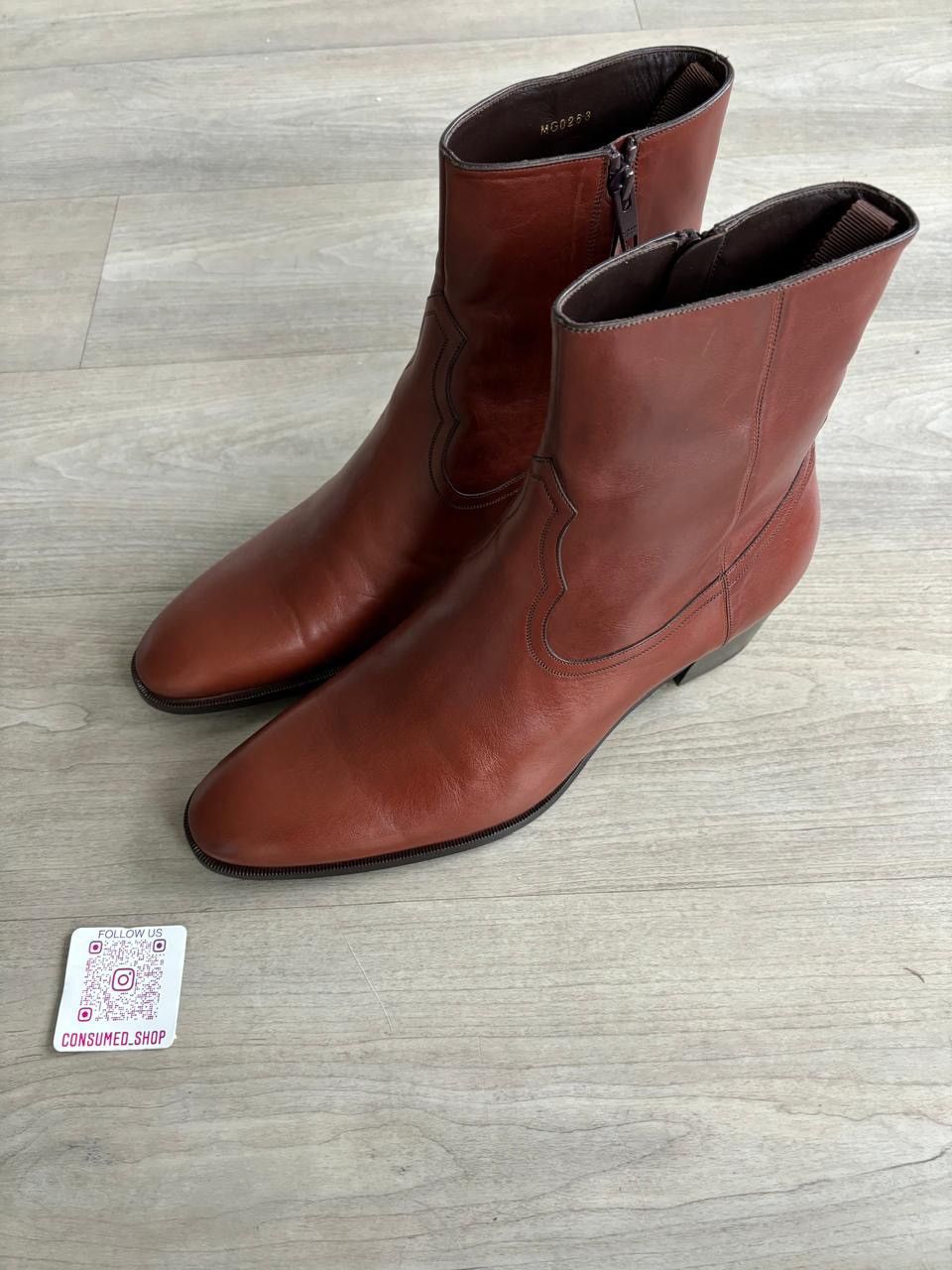 Celine Jacno Zipped Boot in Calfskin Size US 12 / EU 45 - 3 Thumbnail