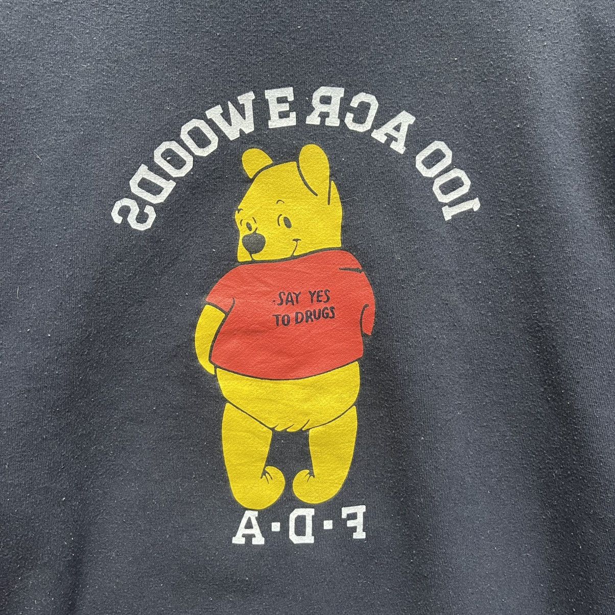 Vintage Vintage 90s “100 Acre Woods F.D.A.” Parody Hoodie Size US M / EU 48-50 / 2 - 7 Thumbnail