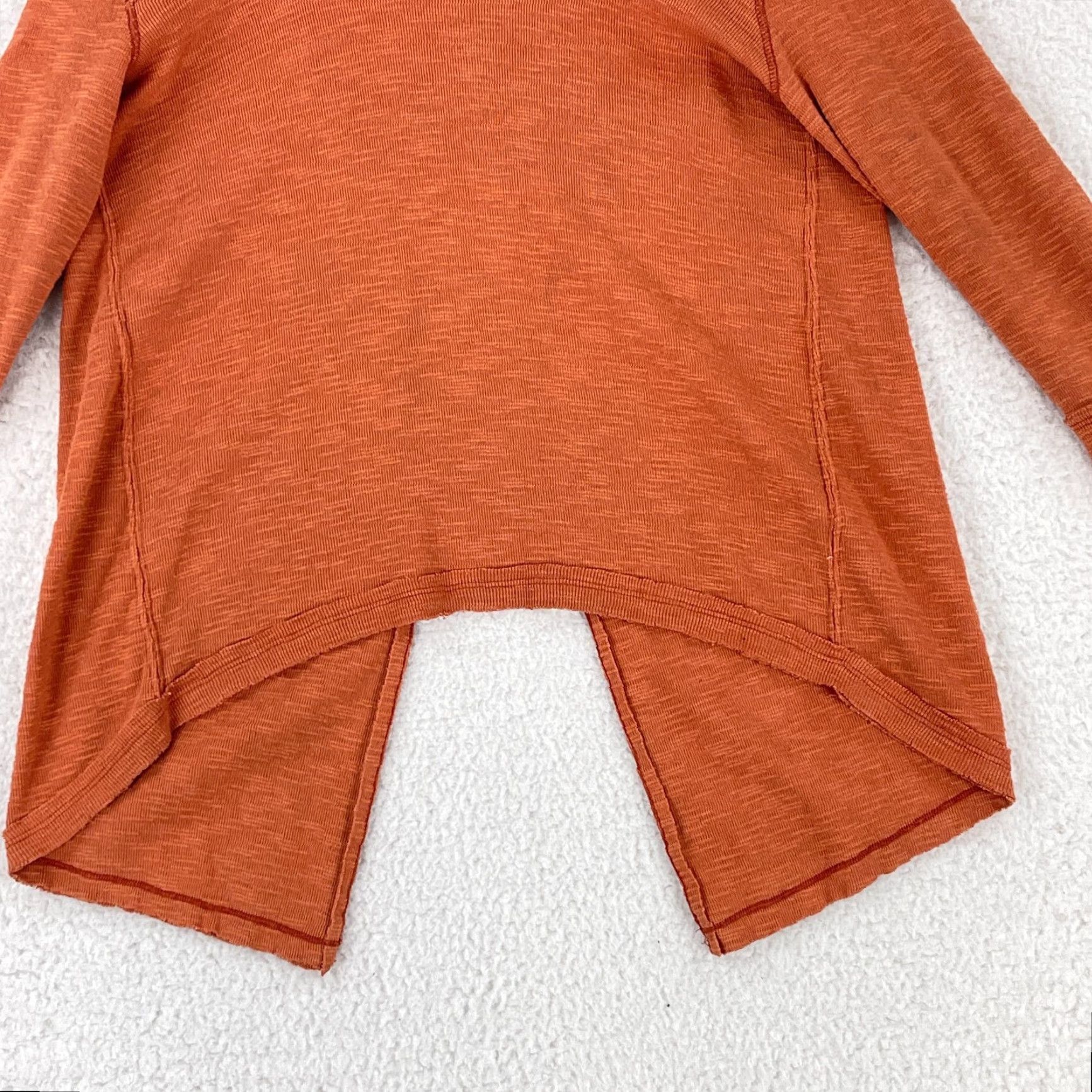 Vintage We the Free Orange Split Back Turtleneck Shirt Womens Small Oversized Cap Size S / US 4 / IT 40 - 5 Thumbnail