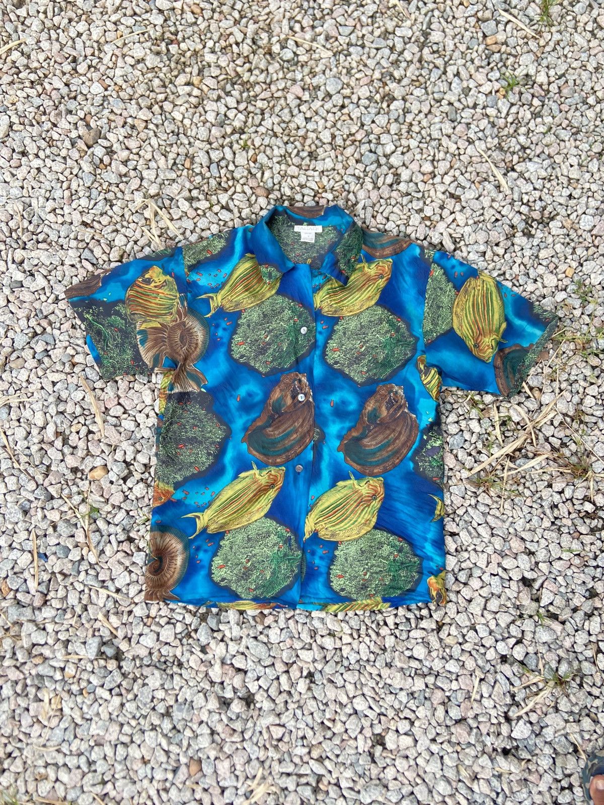 Elie Tahari Vintage TAHARI silk tropical fish in ocean all over print Size US L / EU 52-54 / 3 - 2 Thumbnail