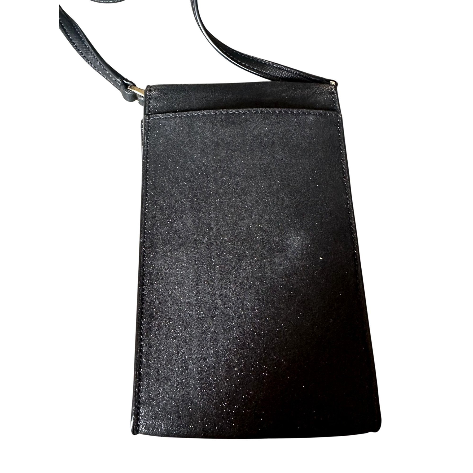 Kate Spade Kate Spade Black Glitter North South Phone Crossbody Bag Size ONE SIZE - 2 Thumbnail