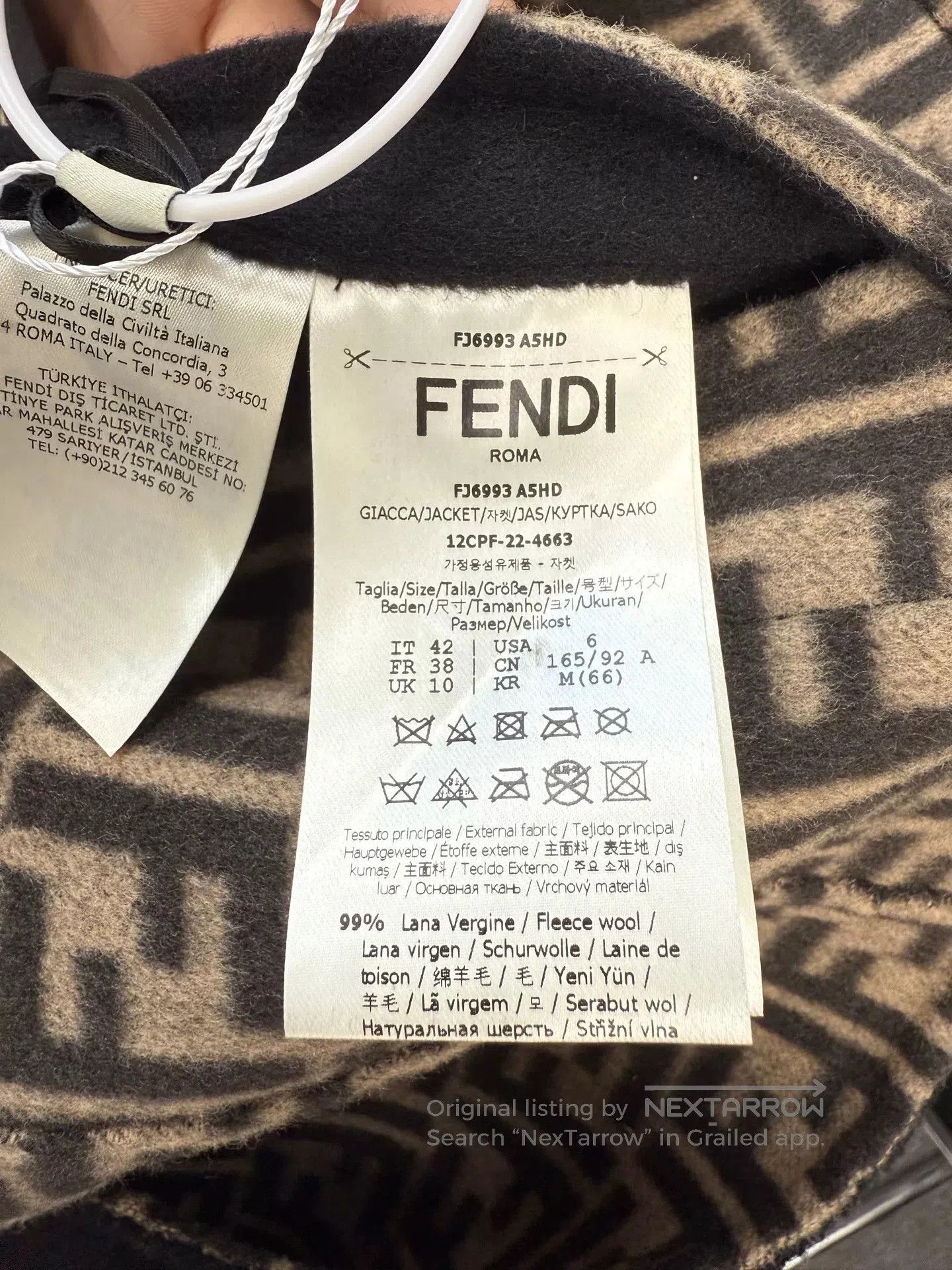 Fendi reversible wool coat by Fendi. Size US L / EU 52-54 / 3 - 4 Thumbnail