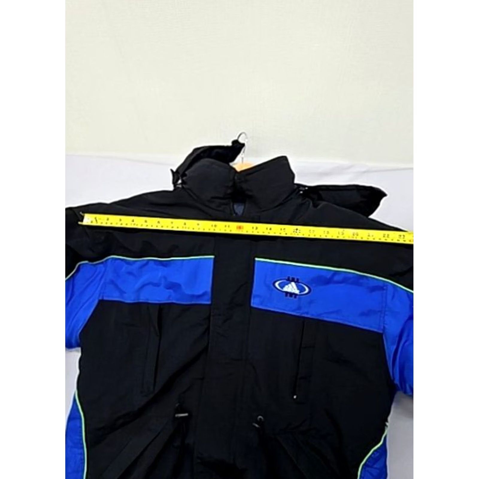 Adidas Adidas Unisex XXL Hooded Blue/Black Nylon Jacket Size US XXL / EU 58 / 5 - 5 Thumbnail