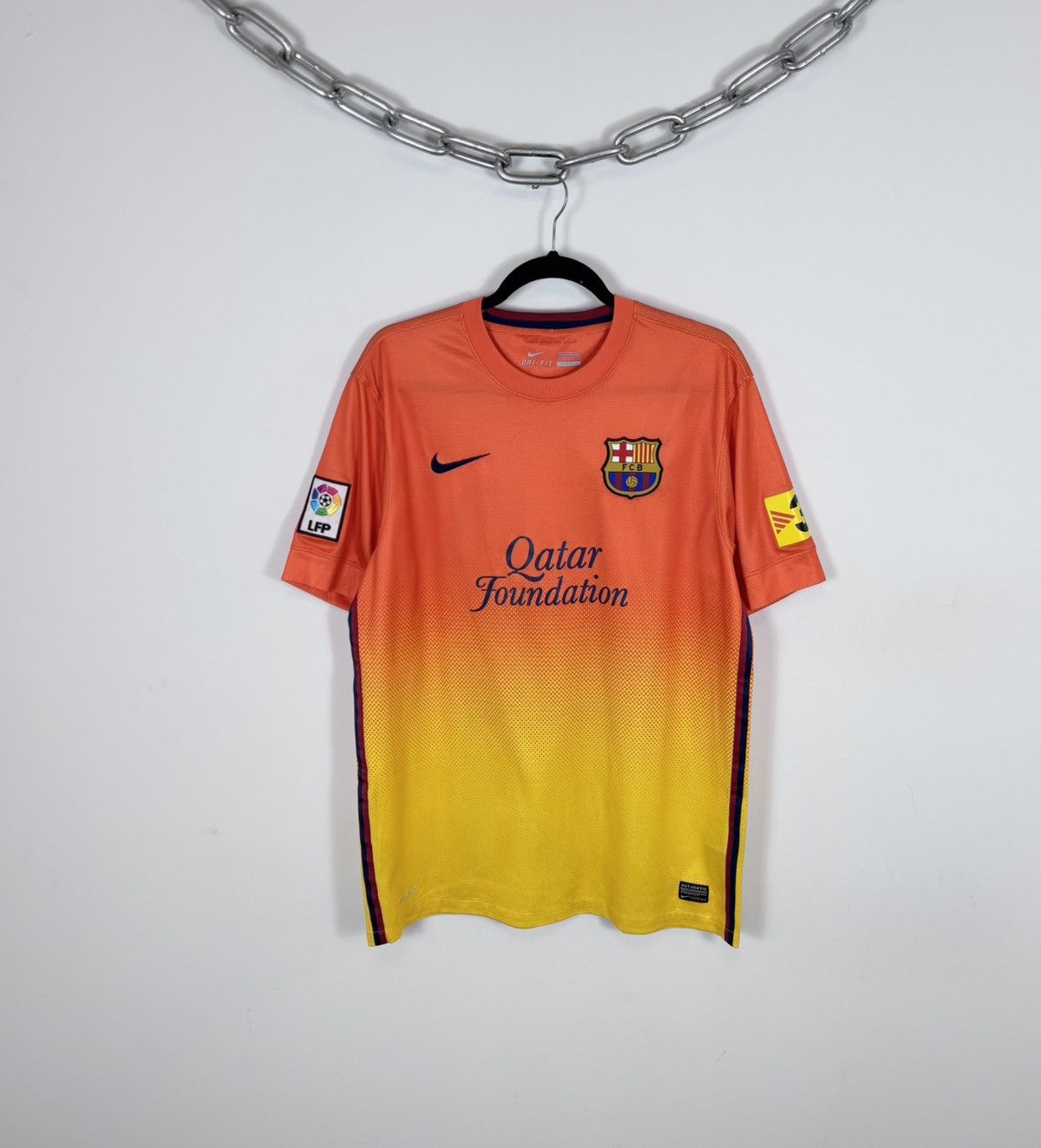 Nike Nike Barcelona 2012/2013 Away Tello #37 Soccer Jersey Shirt Size US L / EU 52-54 / 3 - 2 Thumbnail