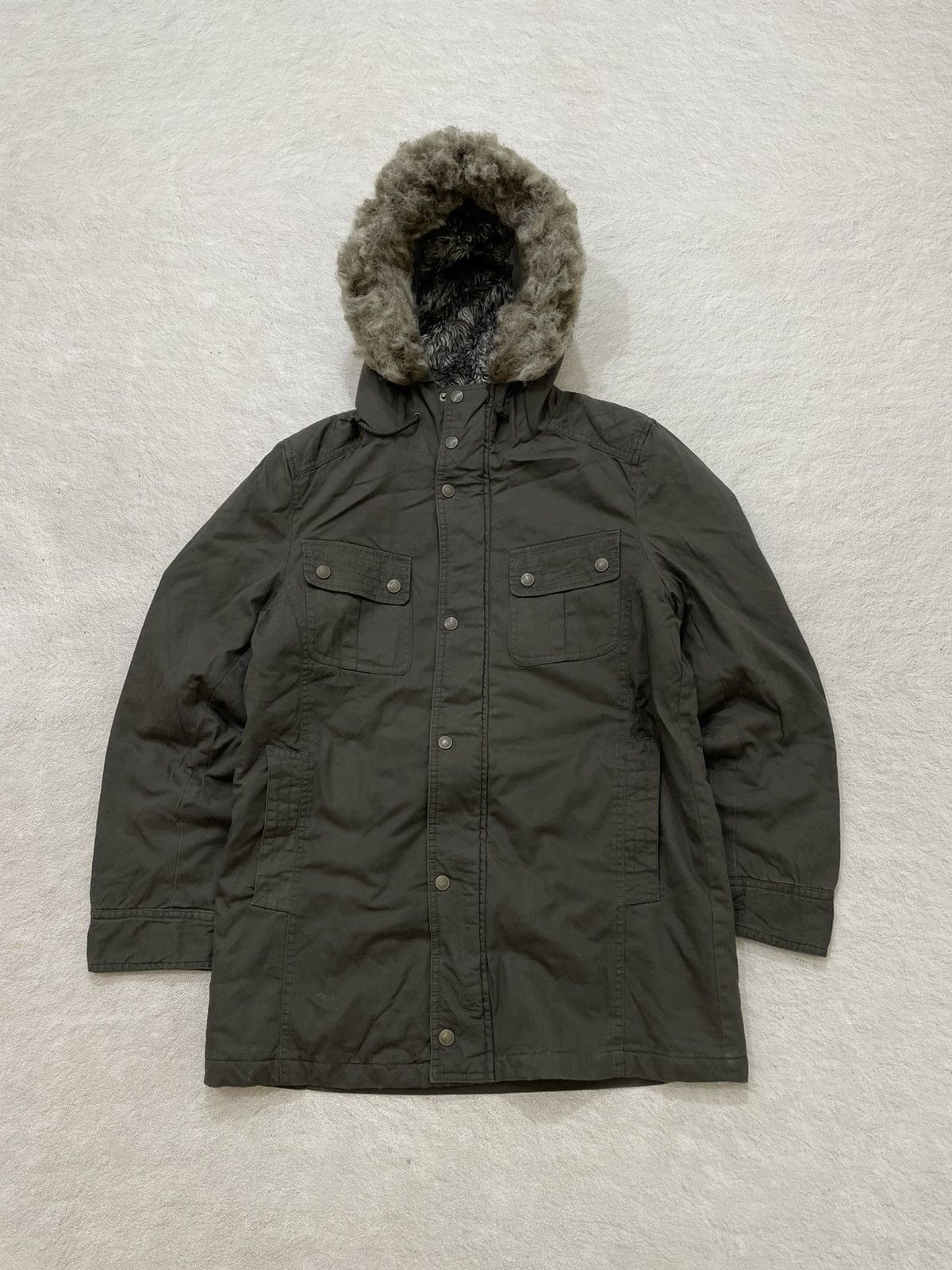 Maison Margiela 2000s Number Nine Faux Fur Hood Collar Y2K Ifsix LGB y’s Y2K Size US L / EU 52-54 / 3 - 1 Thumbnail
