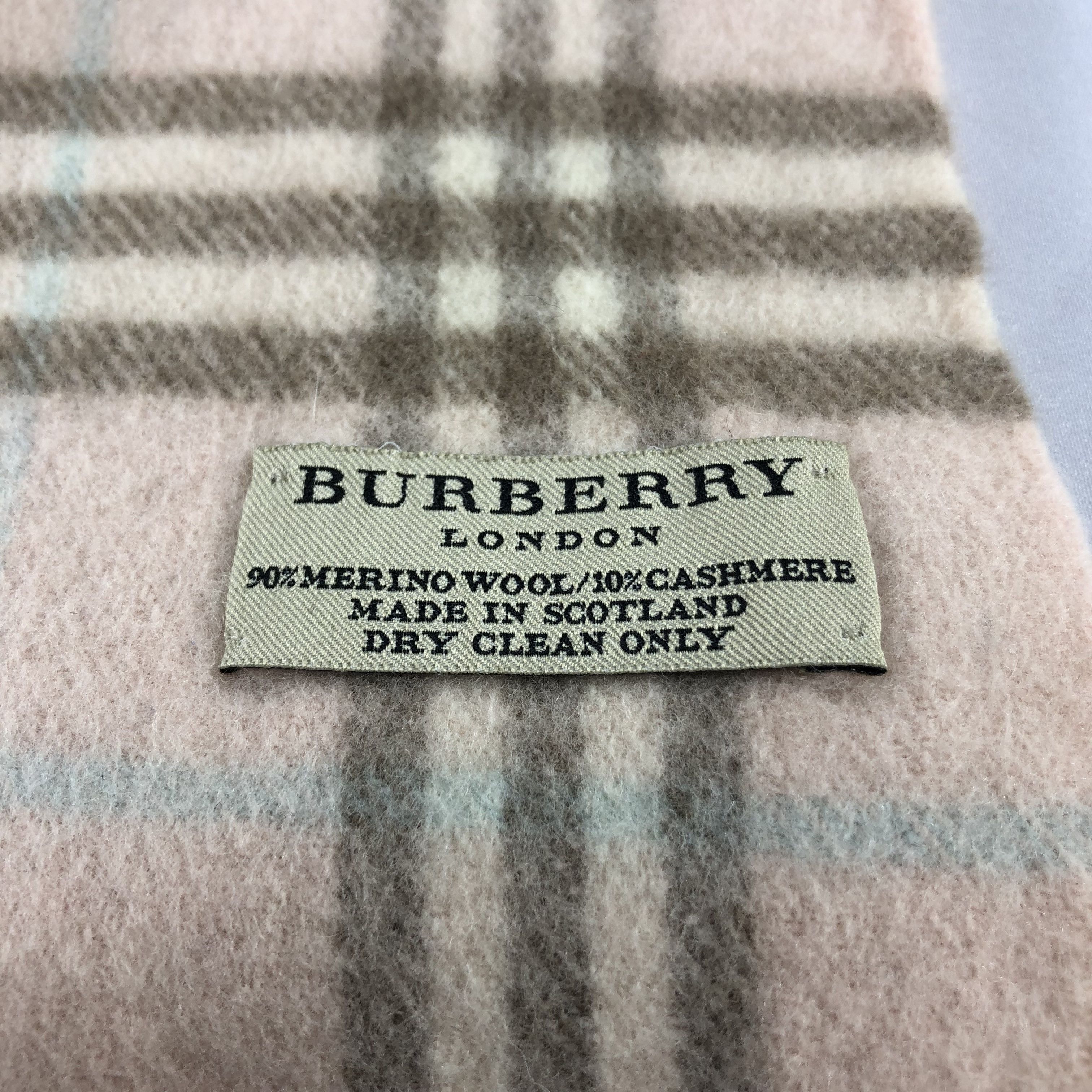 Burberry Burberry Nova Check Cashmere Merino Scarf Muffler V1050 Size ONE SIZE - 5 Thumbnail