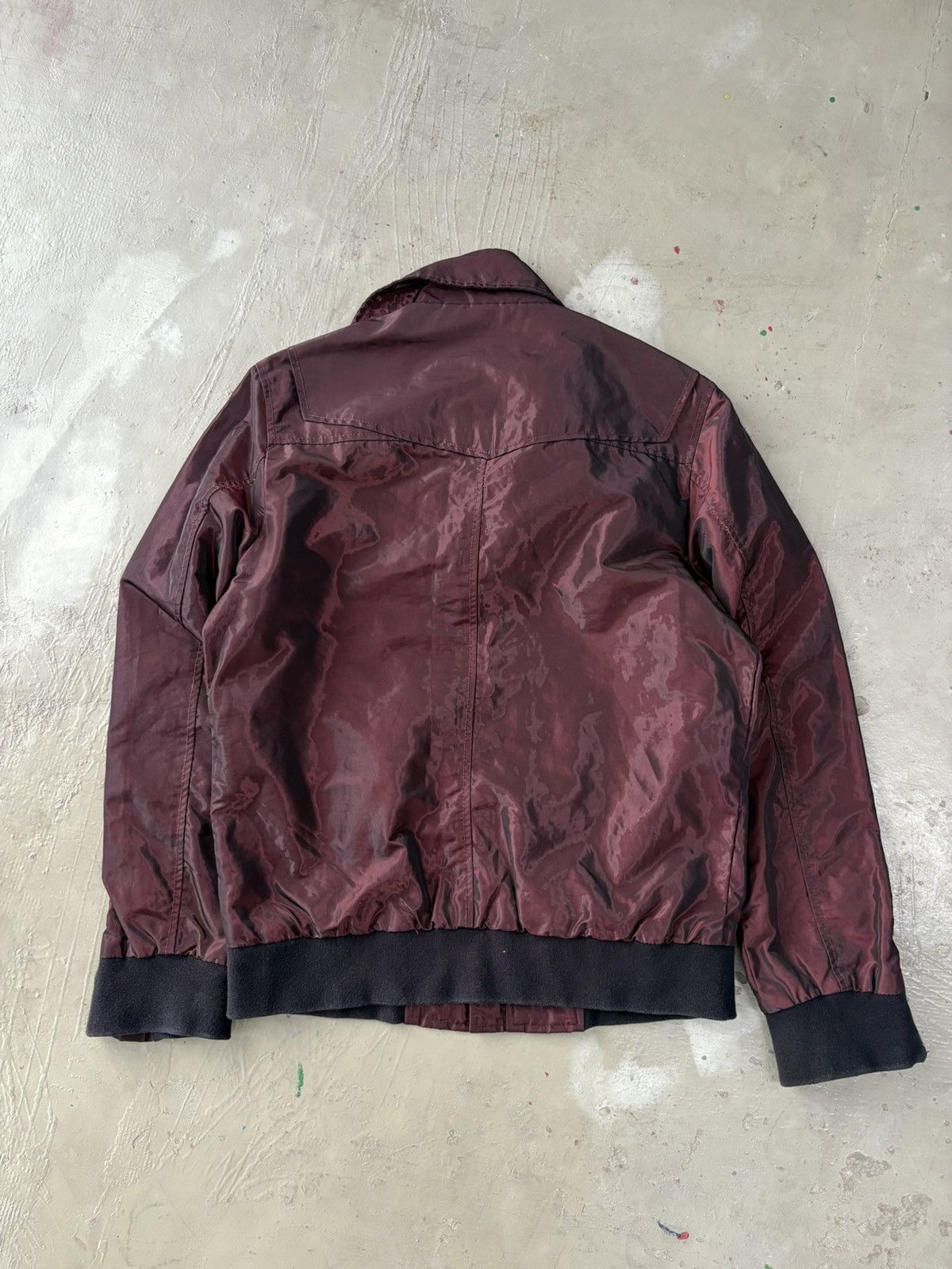 Le Grande Bleu (L.G.B.) Vintage Gordral Maroon Velvet Jacket Shiny Size US M / EU 48-50 / 2 - 13 Thumbnail