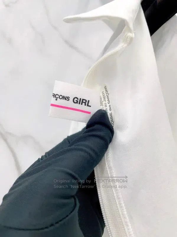 Comme des Garcons COMME des GARÇONS White Cotton Long Sleeve Top . Size M / US 6-8 / IT 42-44 - 6 Thumbnail