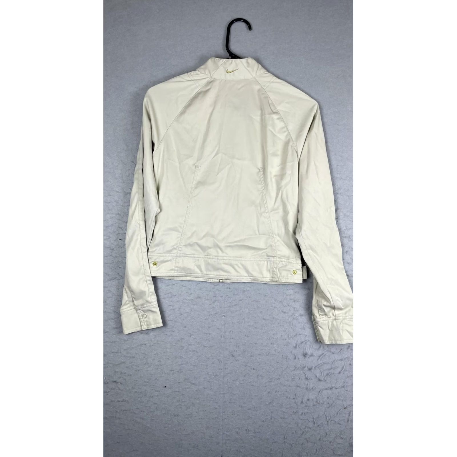 Nike Nike Jacket Womens XS Beige Twill Full Zip Lightweight Pockets Logo Size XS / US 0-2 / IT 36-38 - 6 Thumbnail