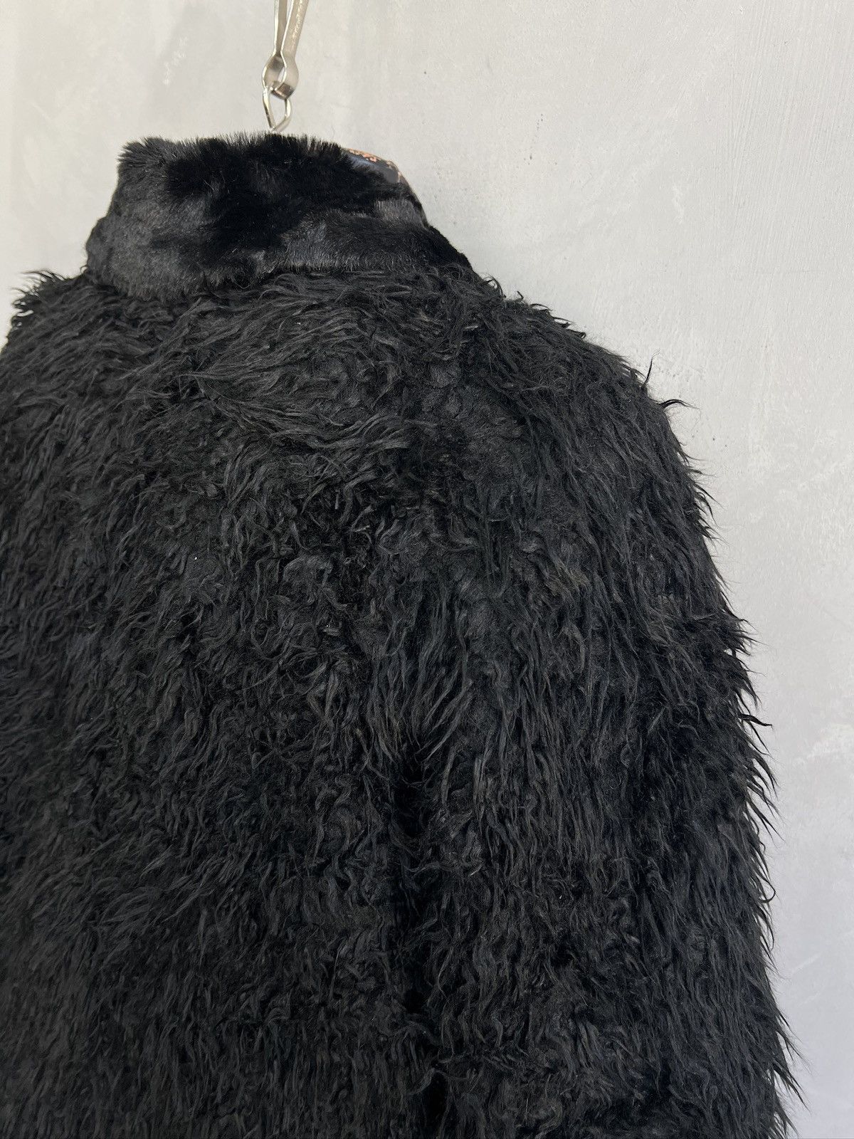 PPFM Faux fur fuzzy black cropped jacket archive 2000s hype Size US M / EU 48-50 / 2 - 8 Thumbnail