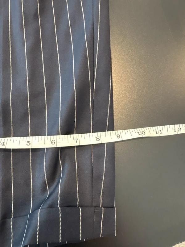Vitale Barberis Canonico Bespoke Navy Pinstripe DB Suit 6x3 Italian Vitale Barberis Size 42R - 12 Thumbnail