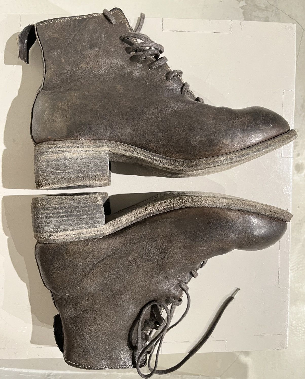 Guidi PL11L Horse Leather Lace Up Boots Size US 7.5 / IT 37.5 - 7 Thumbnail