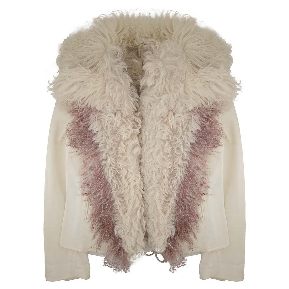 Gucci SHEARLING FUR DENIM JACKET Size M / US 6-8 / IT 42-44 - 1 Thumbnail