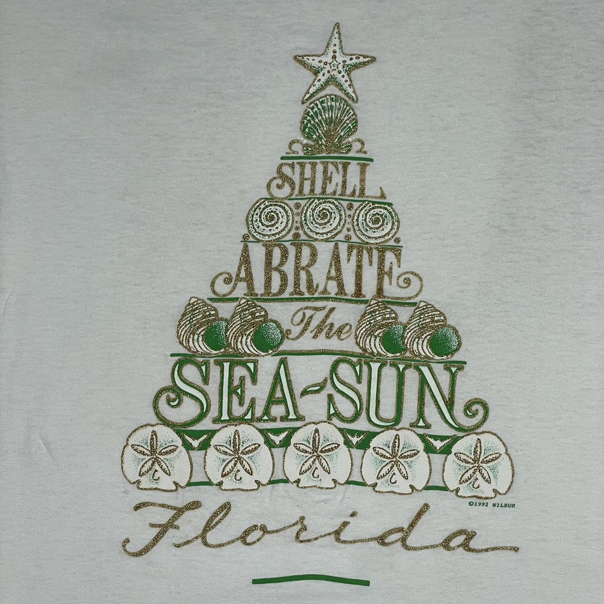 Designer Vintage 1992 Wilbur Sea Sun Florida Tee Size US L / EU 52-54 / 3 - 7 Thumbnail