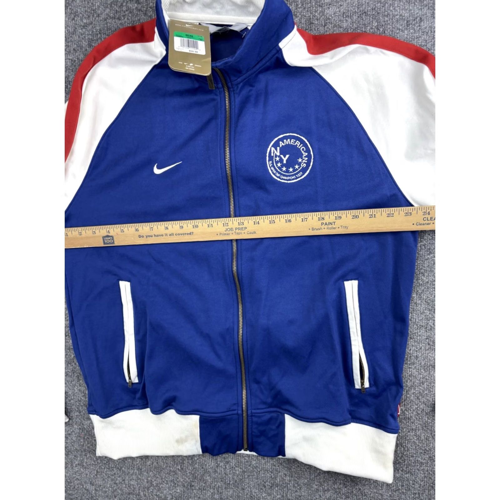 Nike Nike Jacket Mens XL Blue Red White NY Americans Soccer Track Full Zip 2005 Vintage Retro 00s Size US XL / EU 56 / 4 - 6 Thumbnail