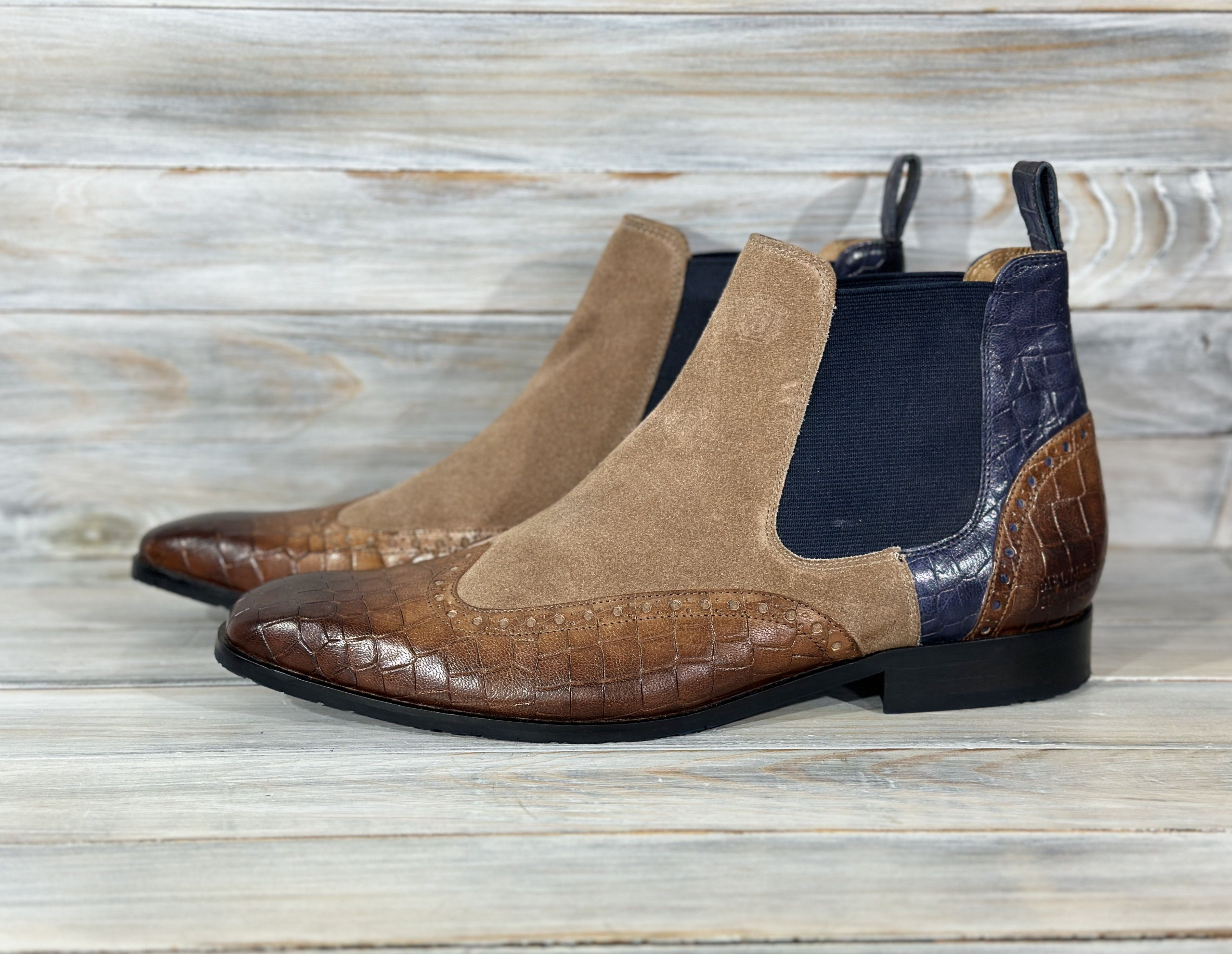 Melvin & Hamilton MELVIN & HAMILTON Rico 12 Chelsea Leather Boots Luxury Brand Size US 11.5 / EU 44-45 - 6 Thumbnail