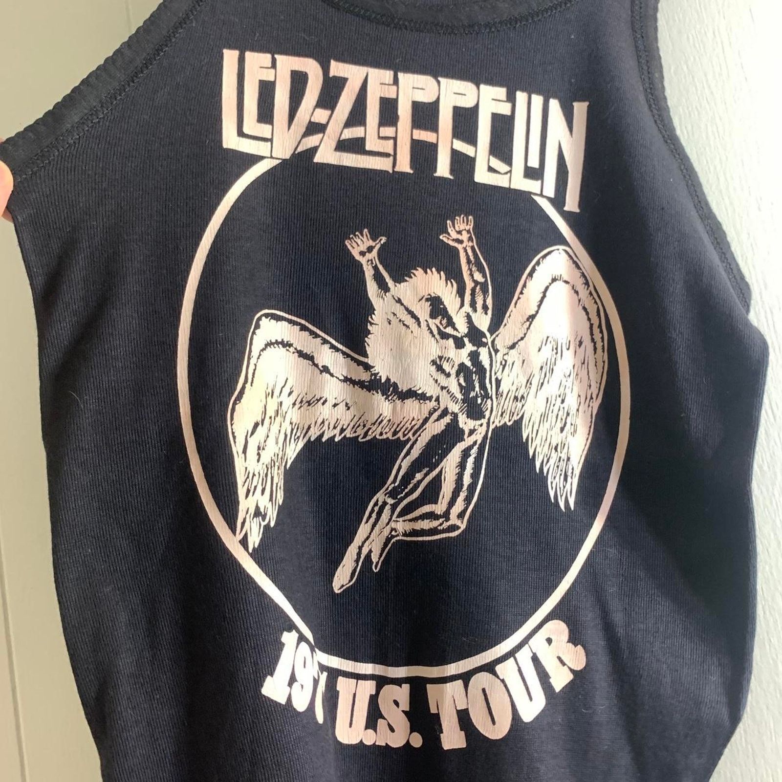 Vintage 1977 LED ZEPPELIN U.S. Tour single stitch tank top 14 LARGE Size L / US 10 / IT 46 - 3 Thumbnail
