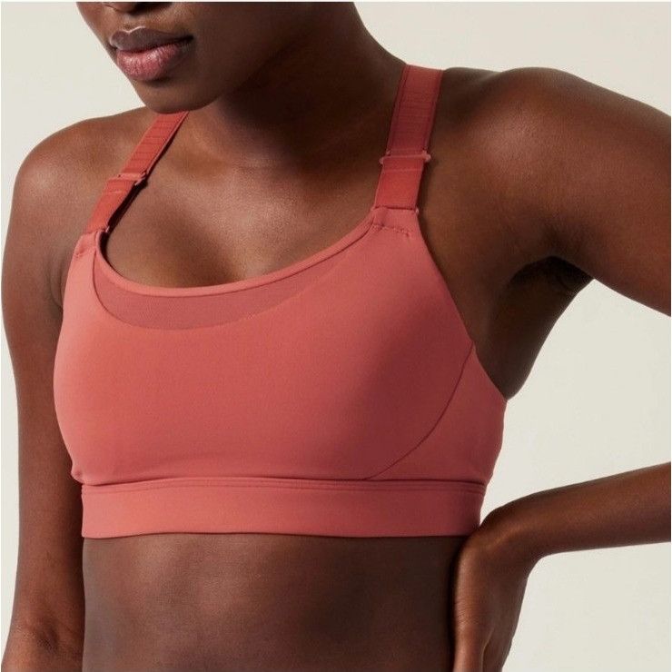 Athleta Athleta Ultimate Adjustable Sports Bra Muted Red Sz M Size M / US 6-8 / IT 42-44 - 2 Thumbnail