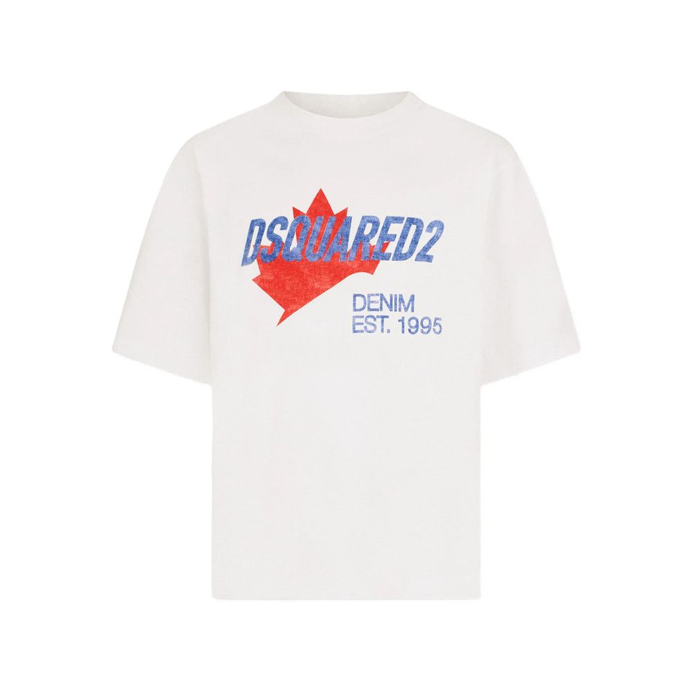Dsquared2 Dsquared2 WHITE T-Shirts & Vests - T-Shirts Size US XL / EU 56 / 4 - 1 Thumbnail