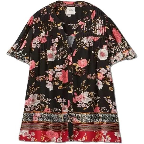 Other Knox Rose Size XS Button Down Floral Shirt Size XS / US 0-2 / IT 36-38 - 1 Thumbnail