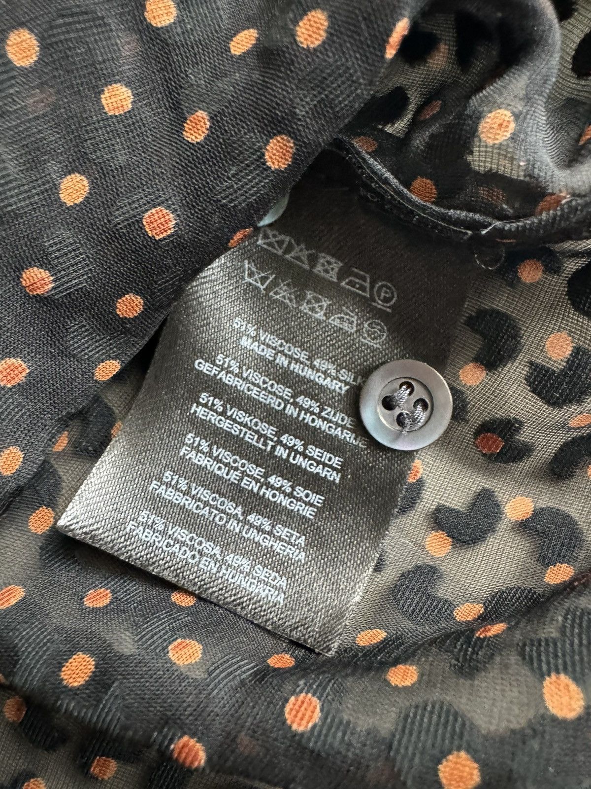 Dries Van Noten FW22 Dries Van Noten Polka Dot Silk Button Up Shirt Size US M / EU 48-50 / 2 - 6 Thumbnail