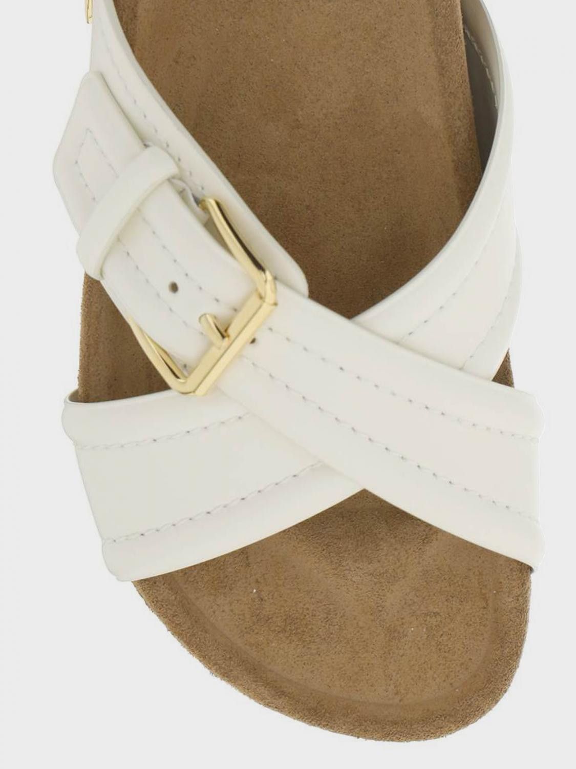 Valentino o1s22i1n0924 Smooth Leather Fussfriend Slides in White Size US 8 / IT 38 - 3 Thumbnail