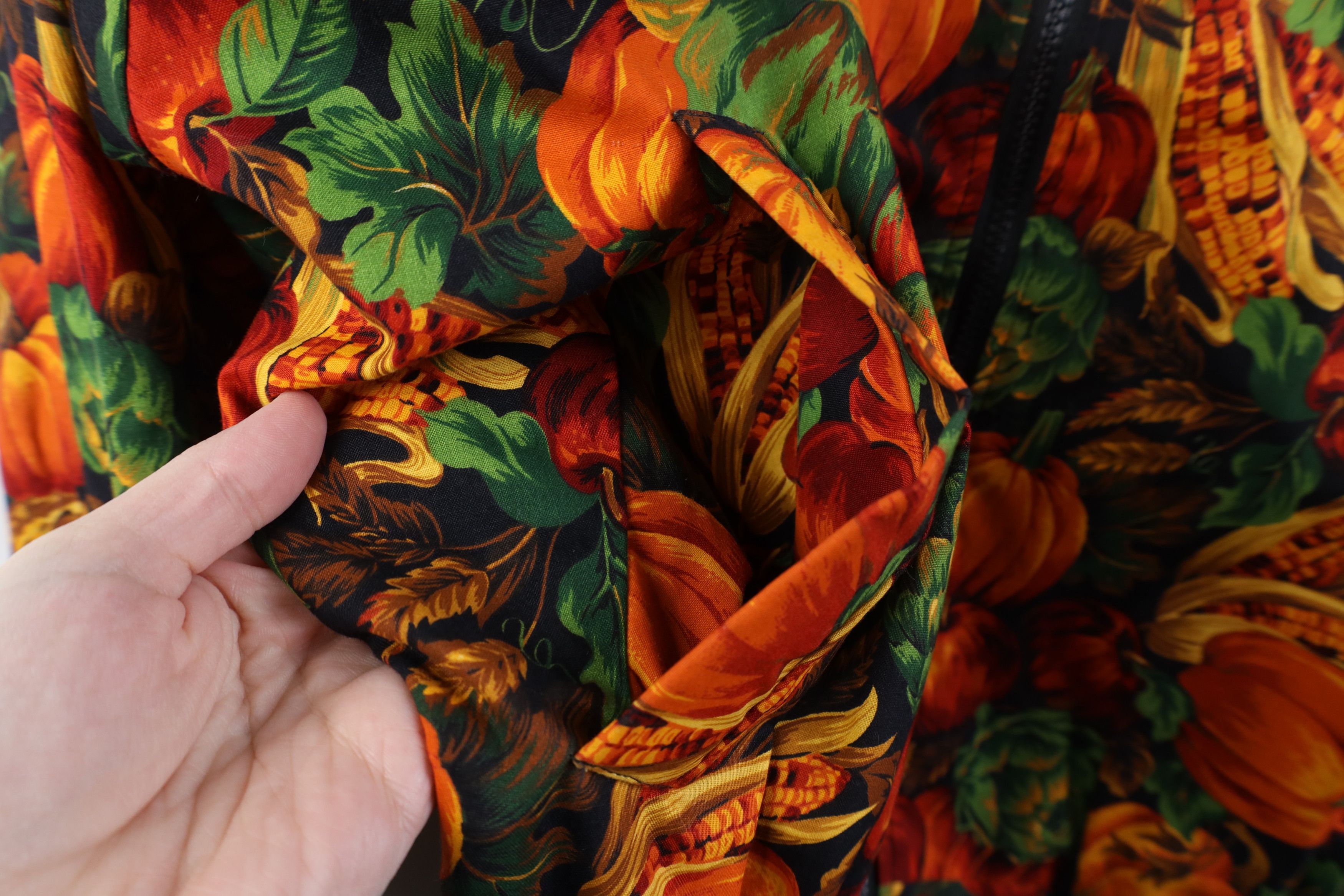 Vintage Vintage 90s Streetwear Pumpkin Corn Full Zip Bomber Jacket Size ONE SIZE - 4 Thumbnail