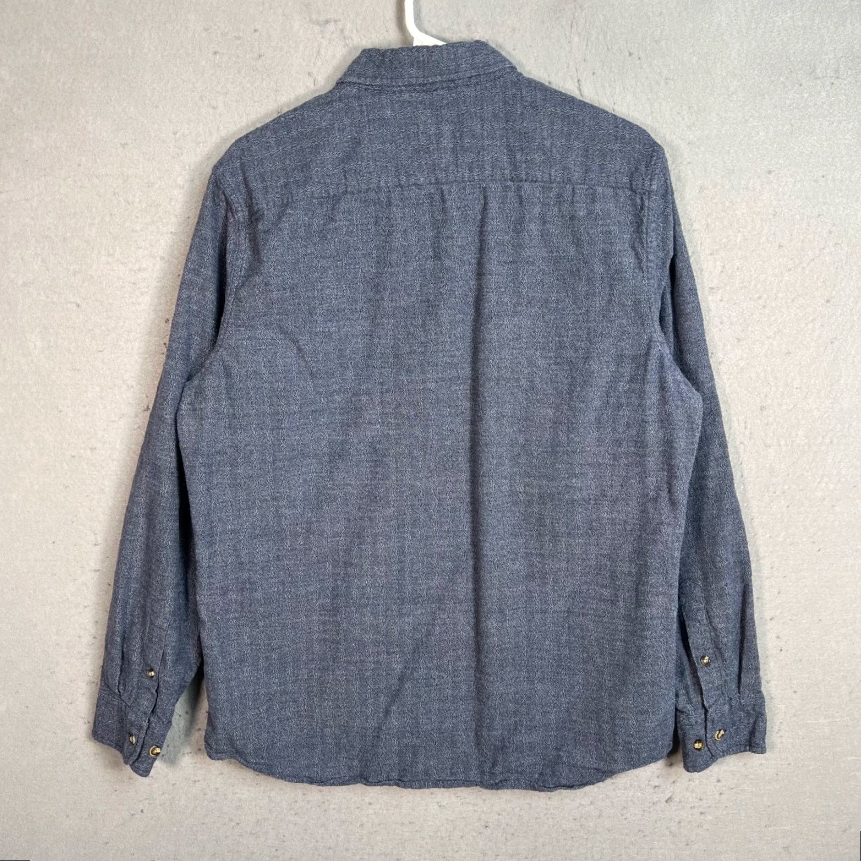 Vintage VINTAGE Dubinik Blue Flannel Button-Up Shirt Adult Medium Long Sleeve Cotton Mens Size US M / EU 48-50 / 2 - 2 Thumbnail