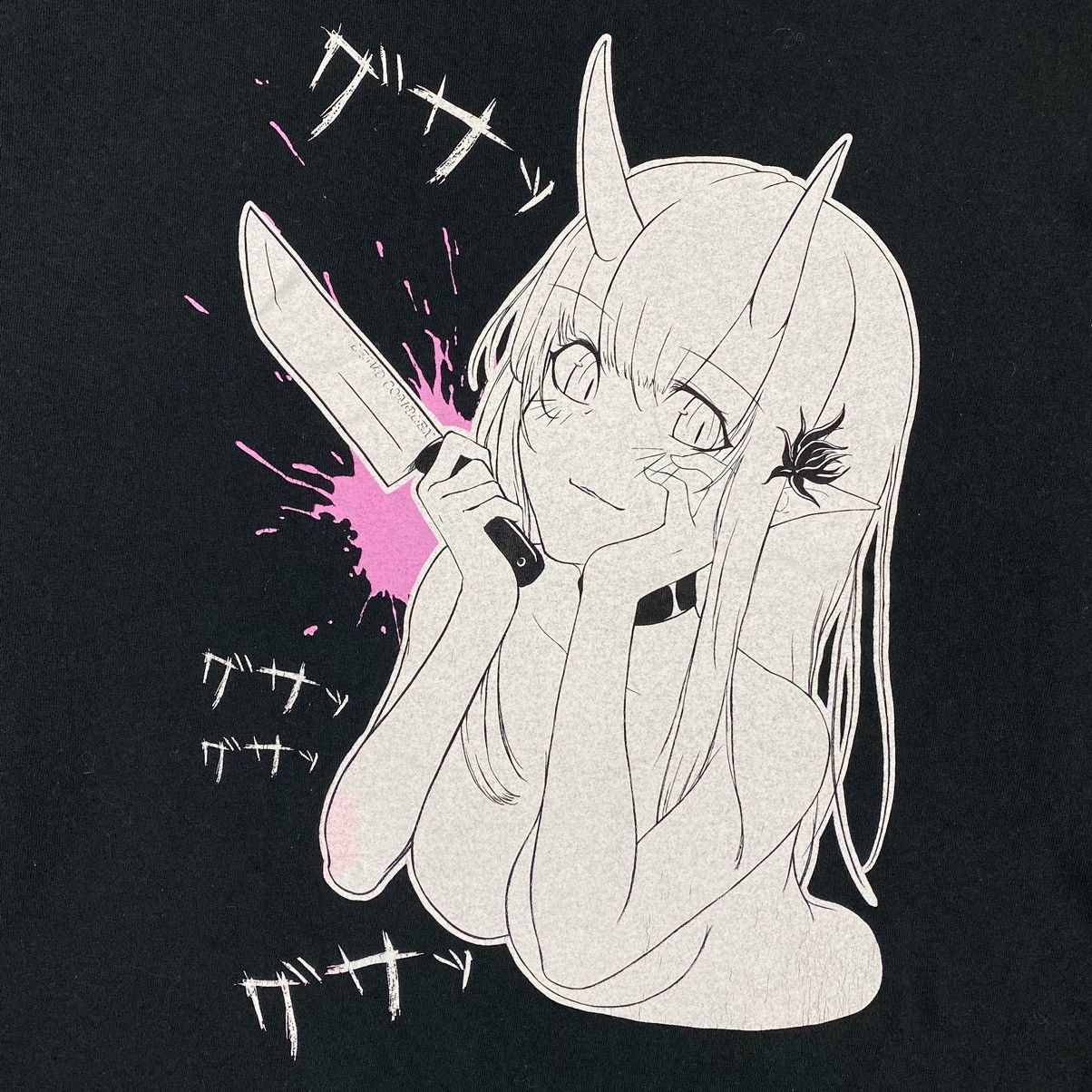 Anime × Japanese Brand LEWD COMPLEX Horror Anime Hentai Graphic Tee Size US XL / EU 56 / 4 - 3 Thumbnail