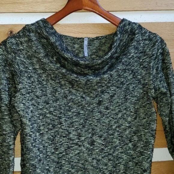 Vintage Blue Canoe Organic Green & Black Tweed Scoop Neck Sz S Sweat Size S / US 4 / IT 40 - 3 Thumbnail