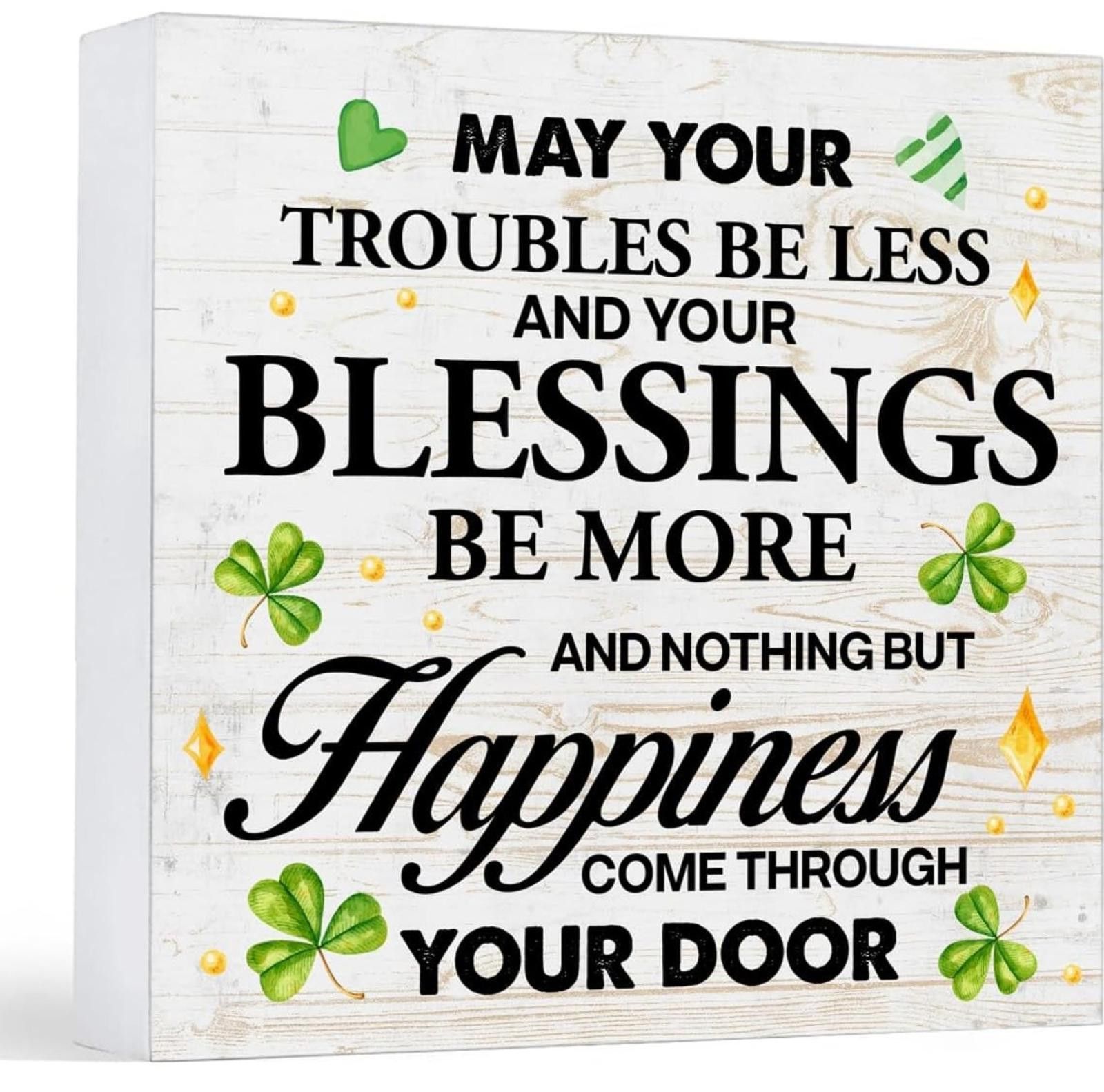 The Unbranded Brand St. Patrick's Day Wood Sign Size ONE SIZE - 1 Thumbnail