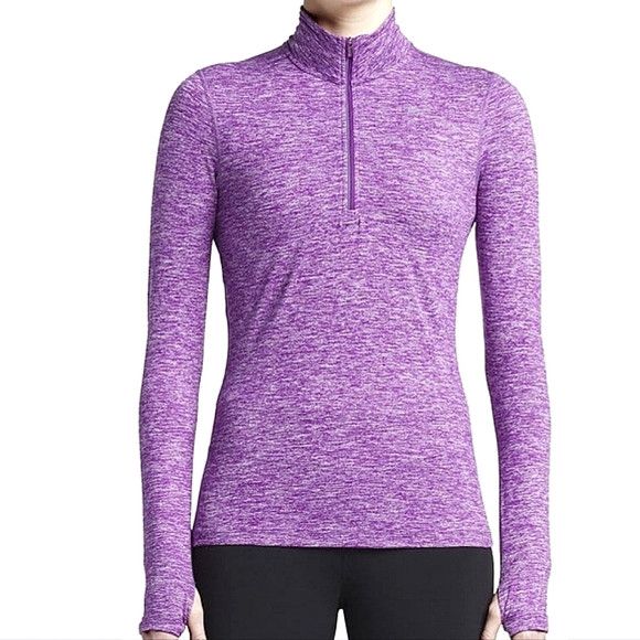 Nike Dri-Fit Element 1/2 Zip Athletic Top Active Outdoor Spring Size M / US 6-8 / IT 42-44 - 1 Thumbnail