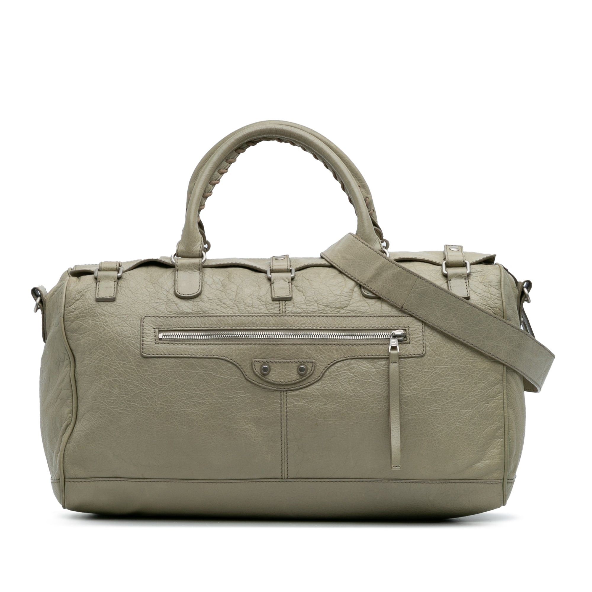 Small Lambskin Motocross Classic Squash Duffle Bag
