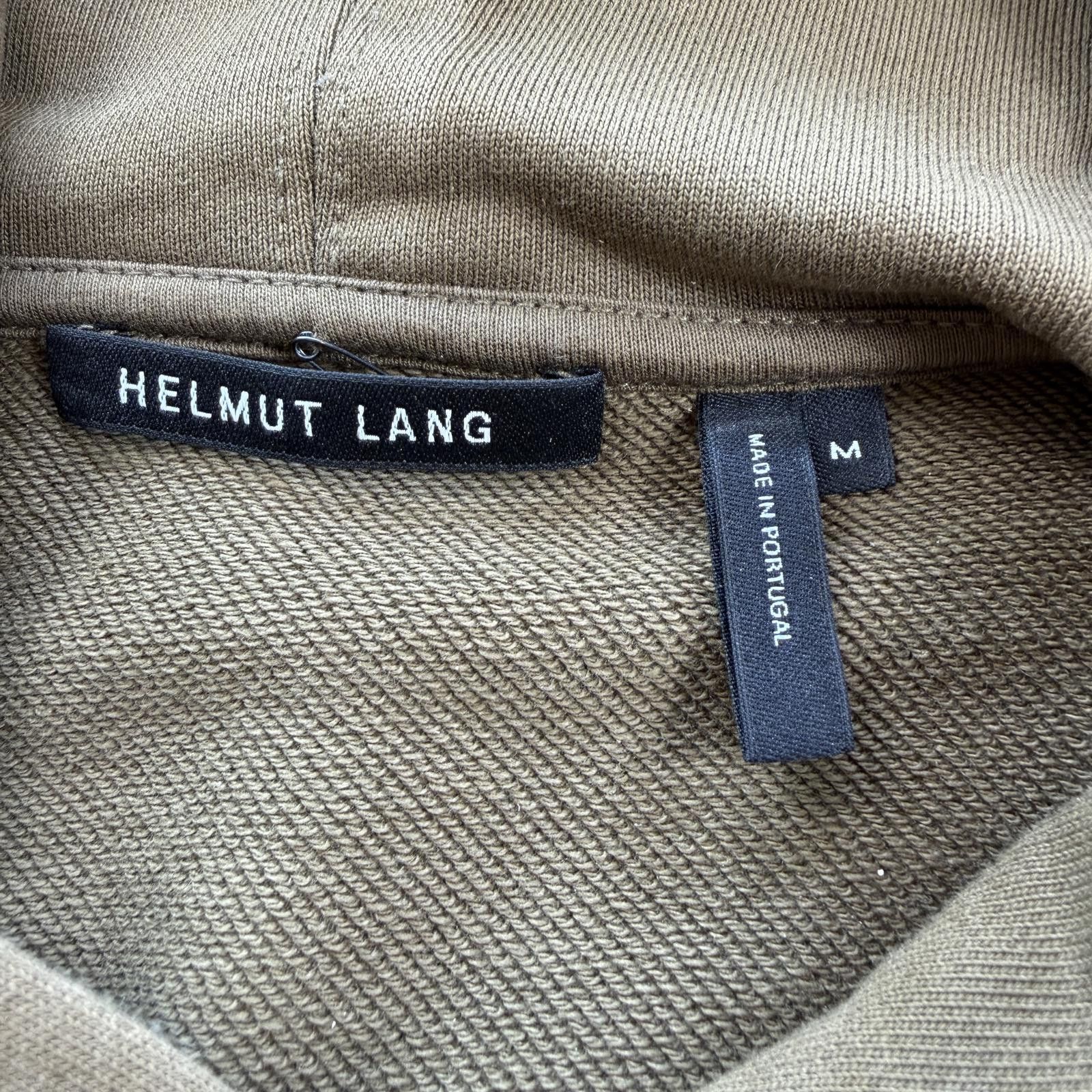 Helmut Lang Helmut Lang Hoodie Mens M Olive Logo Pullover Designer Size US M / EU 48-50 / 2 - 4 Thumbnail