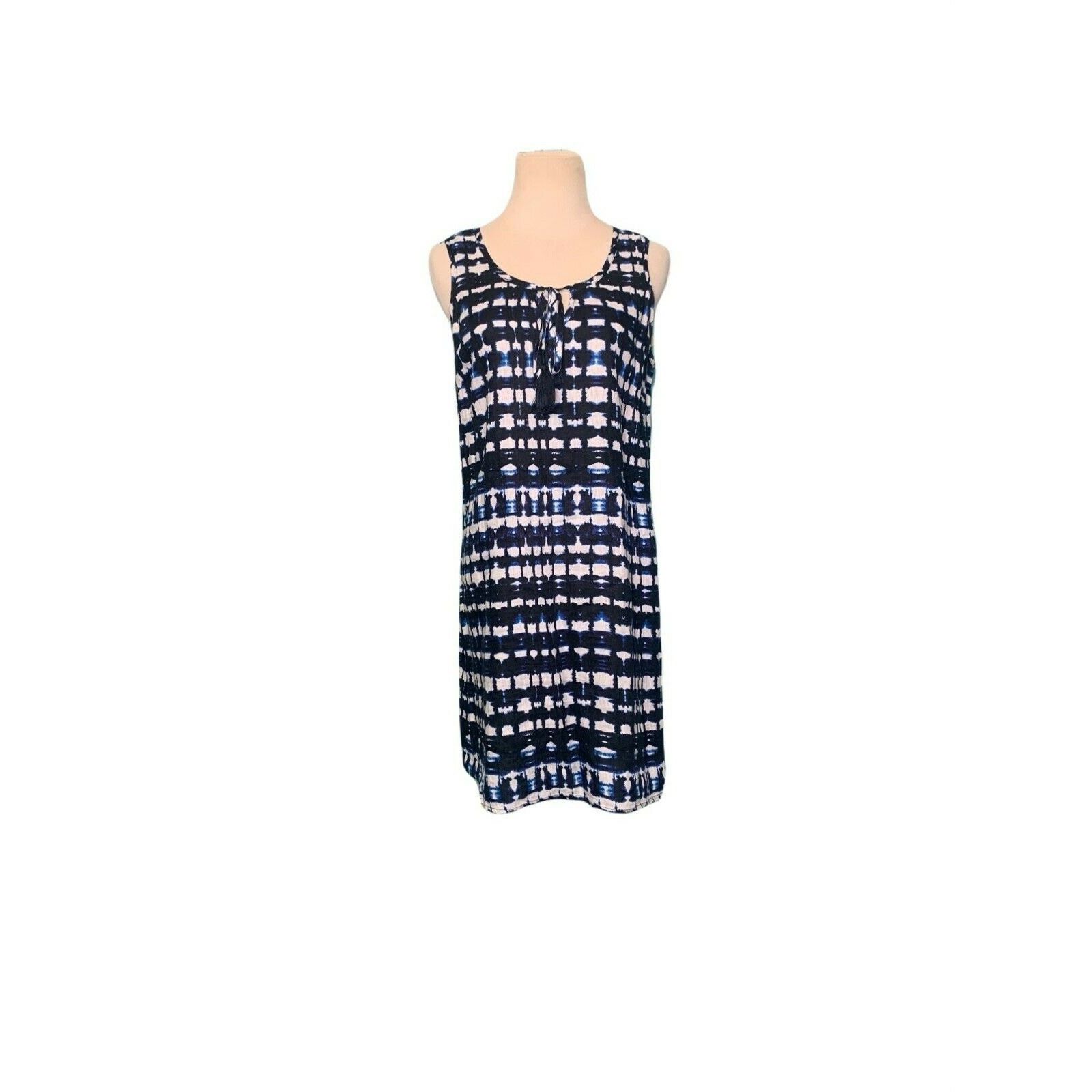 Cynthia Rowley Cynthia Rowley white blue linen sleeveless mini dress size 4 Size S / US 4 / IT 40 - 4 Thumbnail