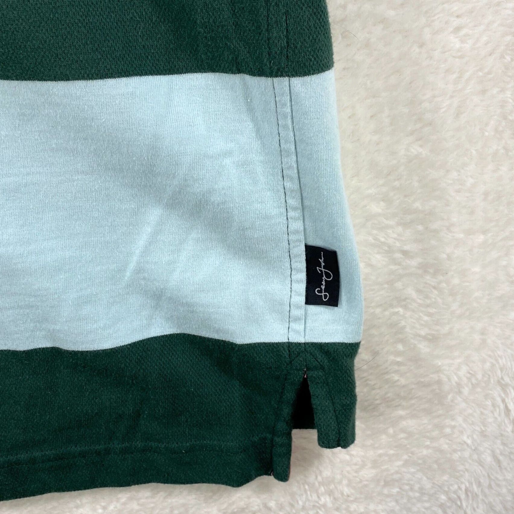 Sean John VINTAGE Sean John Polo Shirt Mens 3XL XXXL Green Striped Short Sleeve Embroidered Size US XXL / EU 58 / 5 - 3 Thumbnail