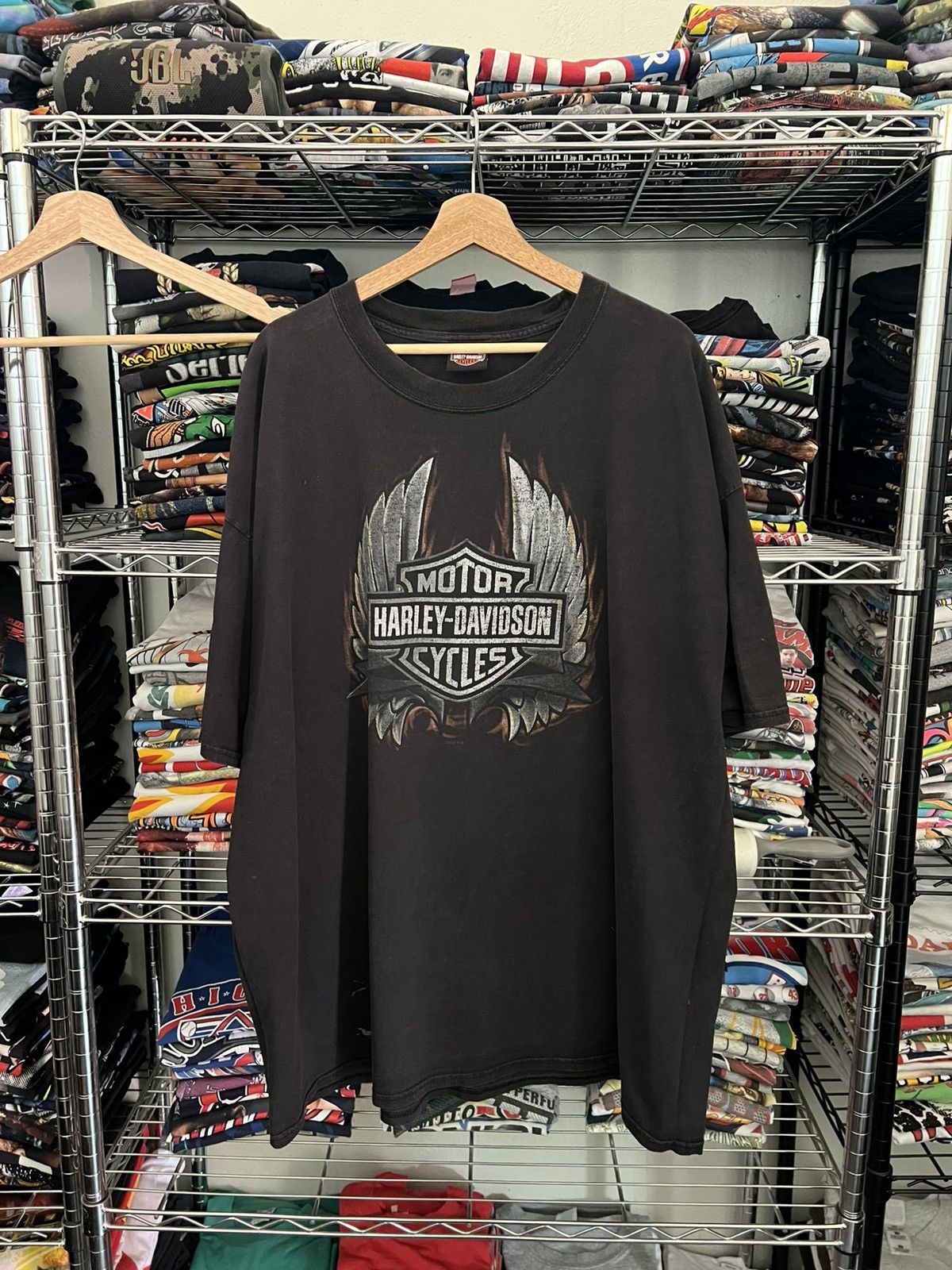 Harley Davidson 3XL H-D Sheldon’s Auburn Flaming Wings Tee Size US XXL / EU 58 / 5 - 1 Thumbnail