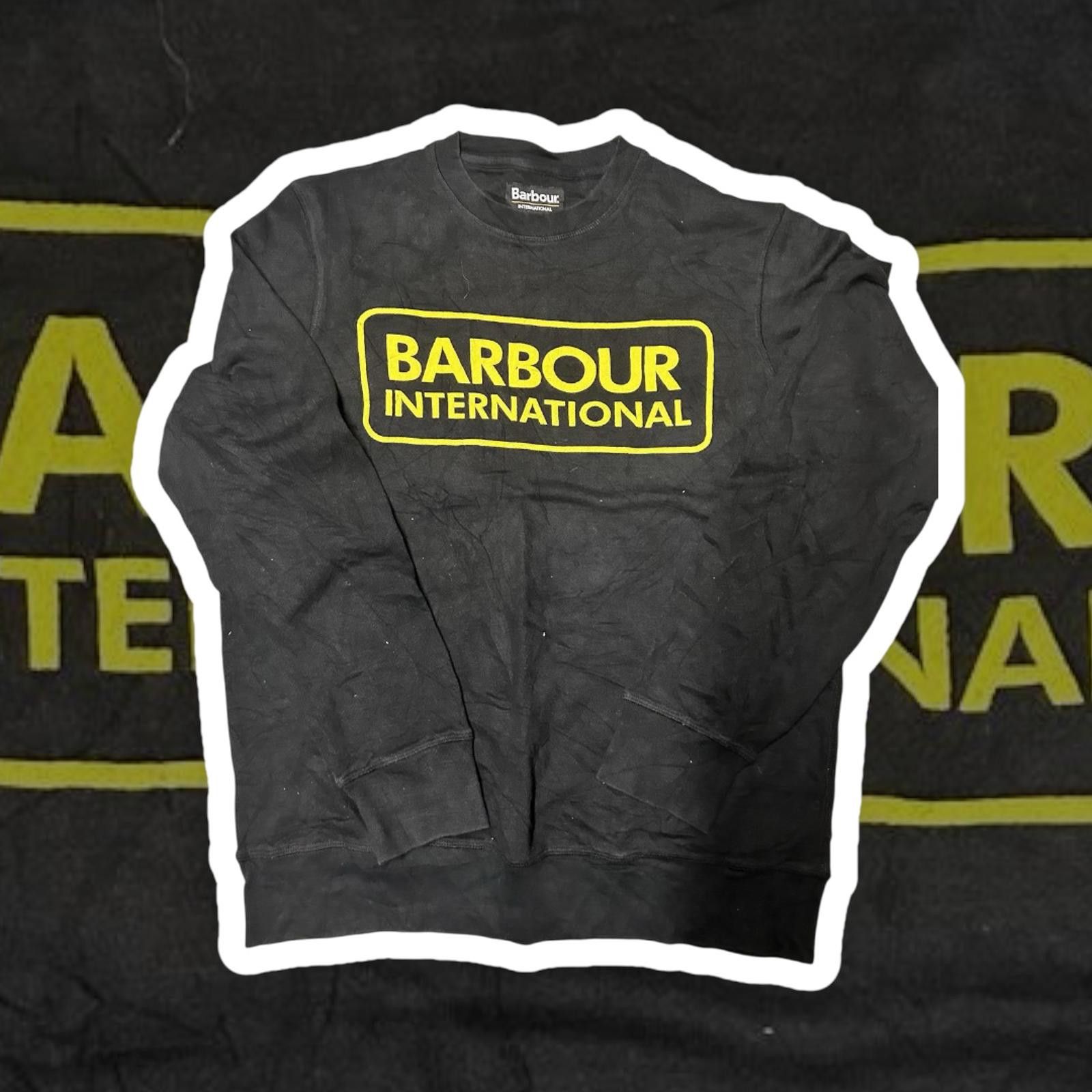 Barbour Barbour International Black Sweatshirt with Bold Logo Size US M / EU 48-50 / 2 - 1 Thumbnail