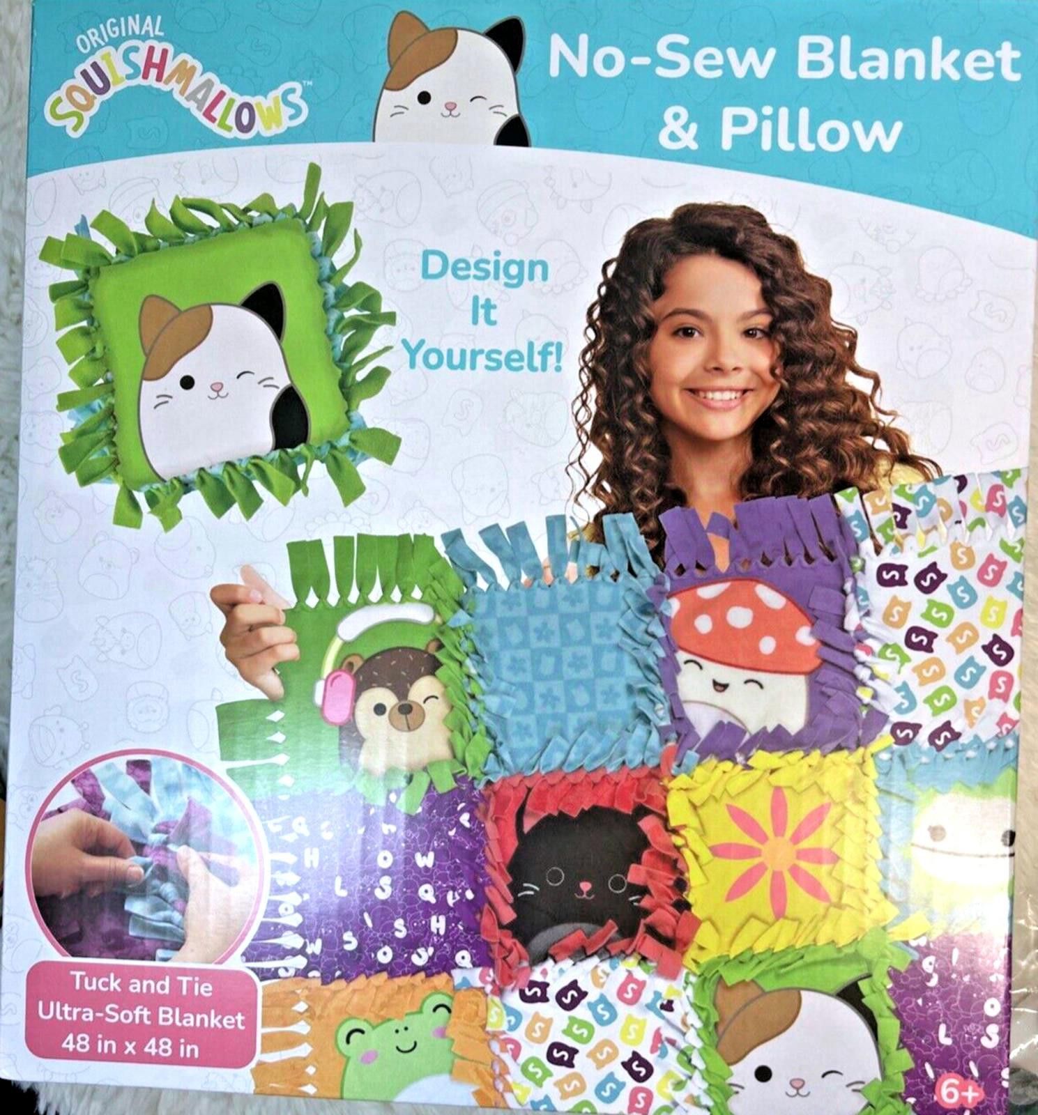 Designer Squishmallows No-Sew Blanket Kit Set Assorted Polar Angels Size ONE SIZE - 1 Thumbnail