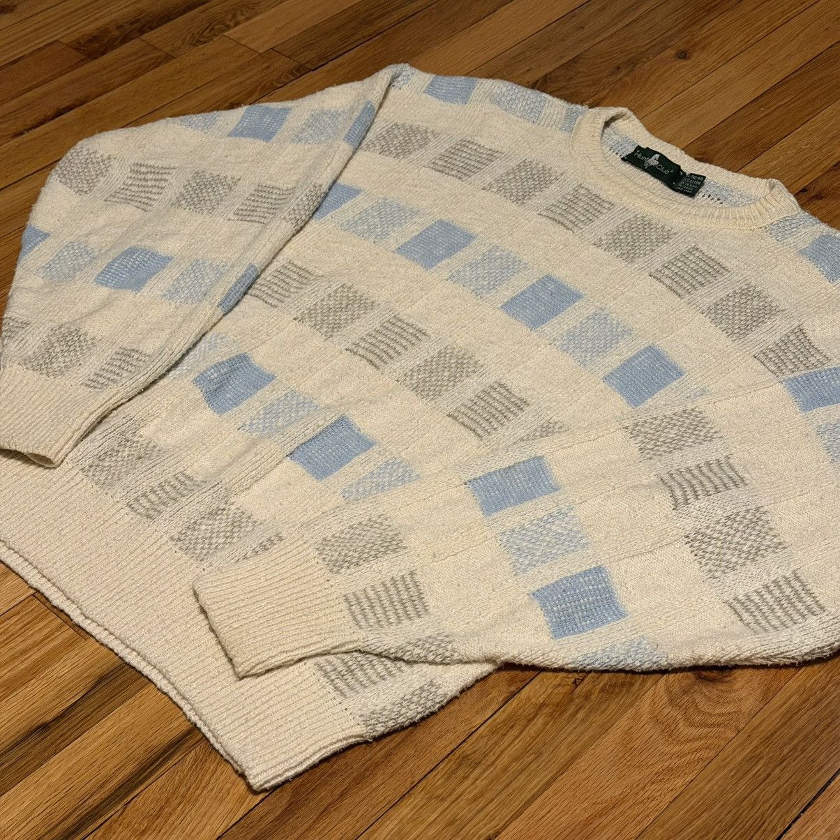 Hunt Club Vintage 90s 3d Knit Sweater Size US L / EU 52-54 / 3 - 2 Thumbnail