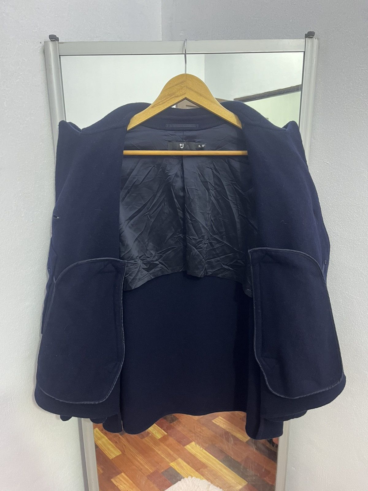 Jil Sander × Uniqlo Uniqlo +J Jil Sander Navy Wool Boxy Jacket Size US L / EU 52-54 / 3 - 6 Thumbnail