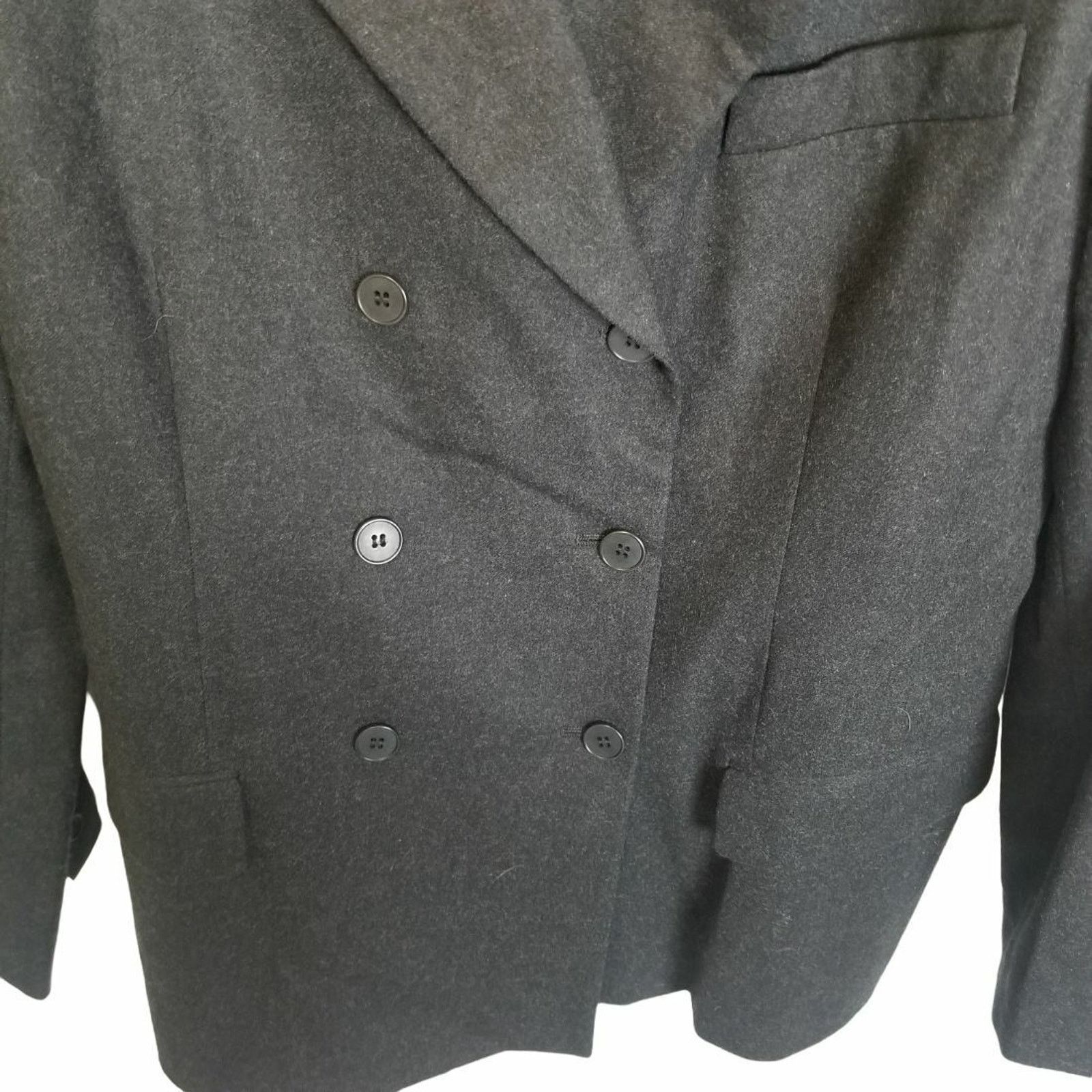 Calvin Klein Vintage Calvin Klein Womens Wool Cashmere Blazer Academia 14 Size XL / US 12-14 / IT 48-50 - 4 Thumbnail