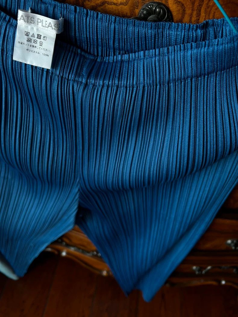 Issey Miyake Issey Miyake size:3 Blue pleated pants Size 42" / US 20 - 2 Thumbnail